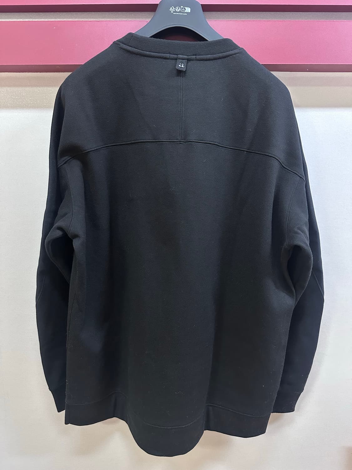 알레그리 기모 맨투맨 블랙 L사이즈   상품이미지2