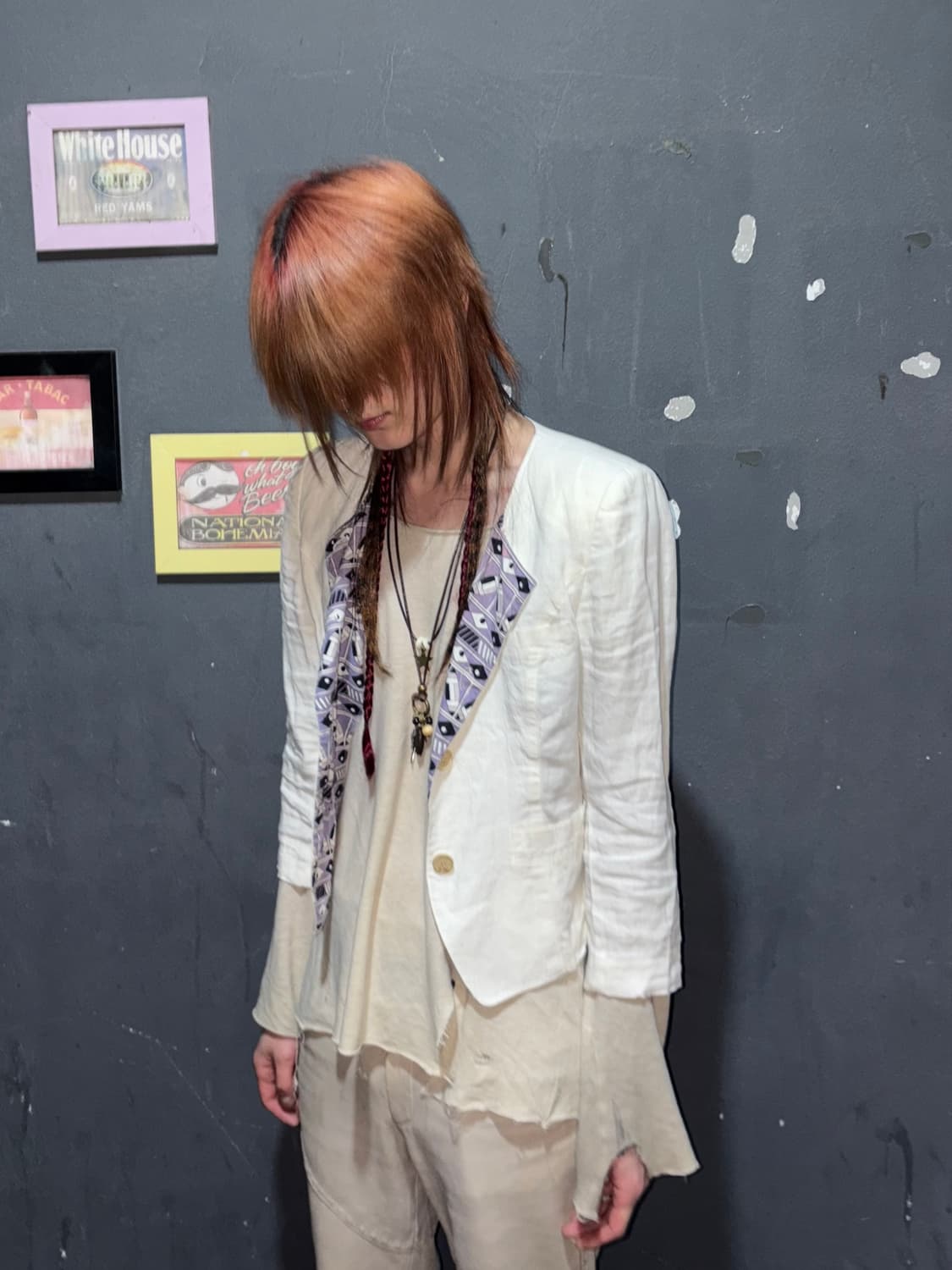 Padded Shoulder Linen Jacket 상품이미지8