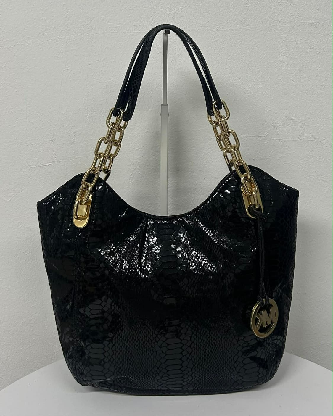 마이클코어스 빈티지 파이톤 체인 호보백 숄더 토트백 상품이미지1