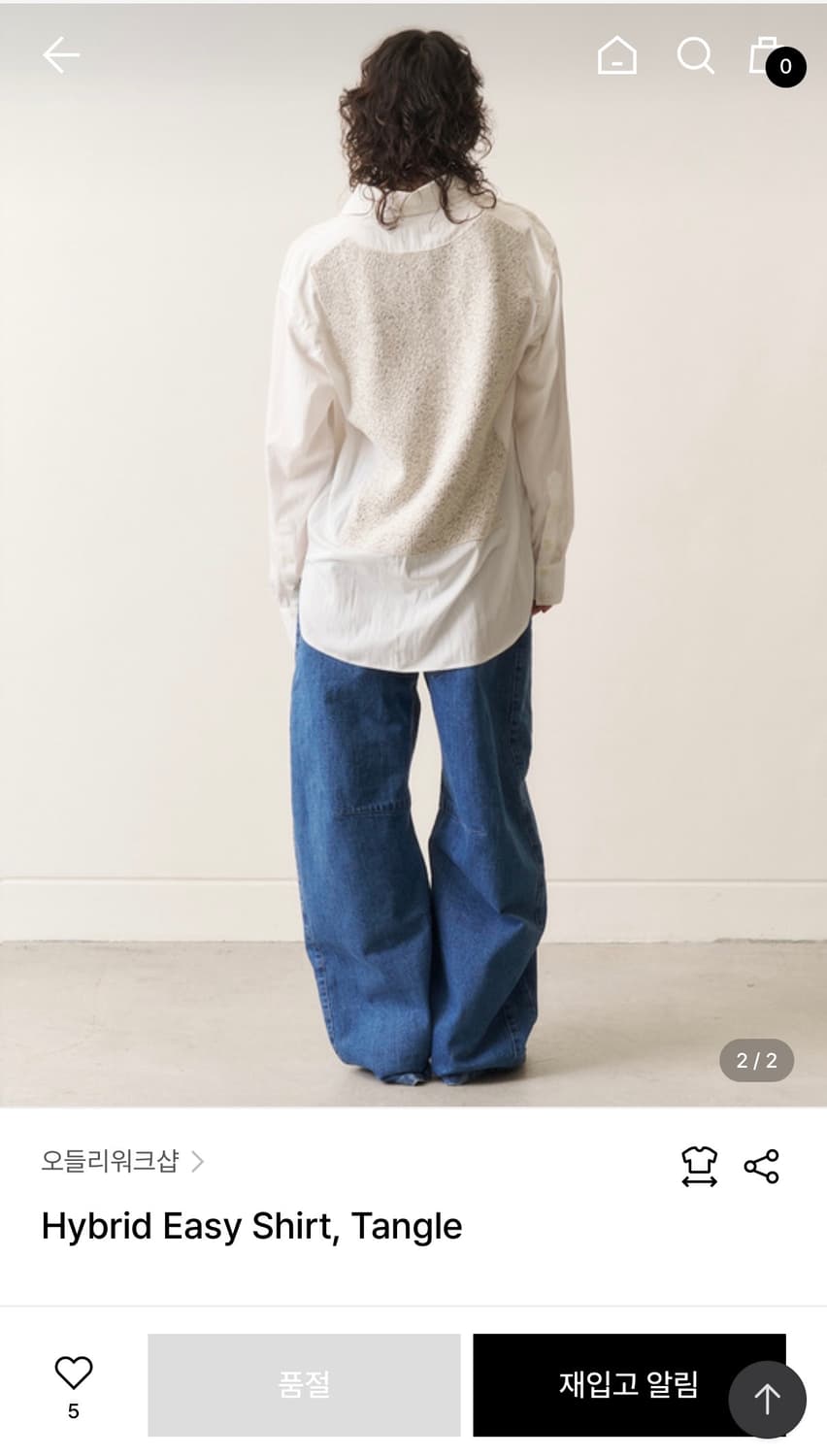 오들리워크샵 - 하이브리드 이지 셔츠 M 상품이미지2