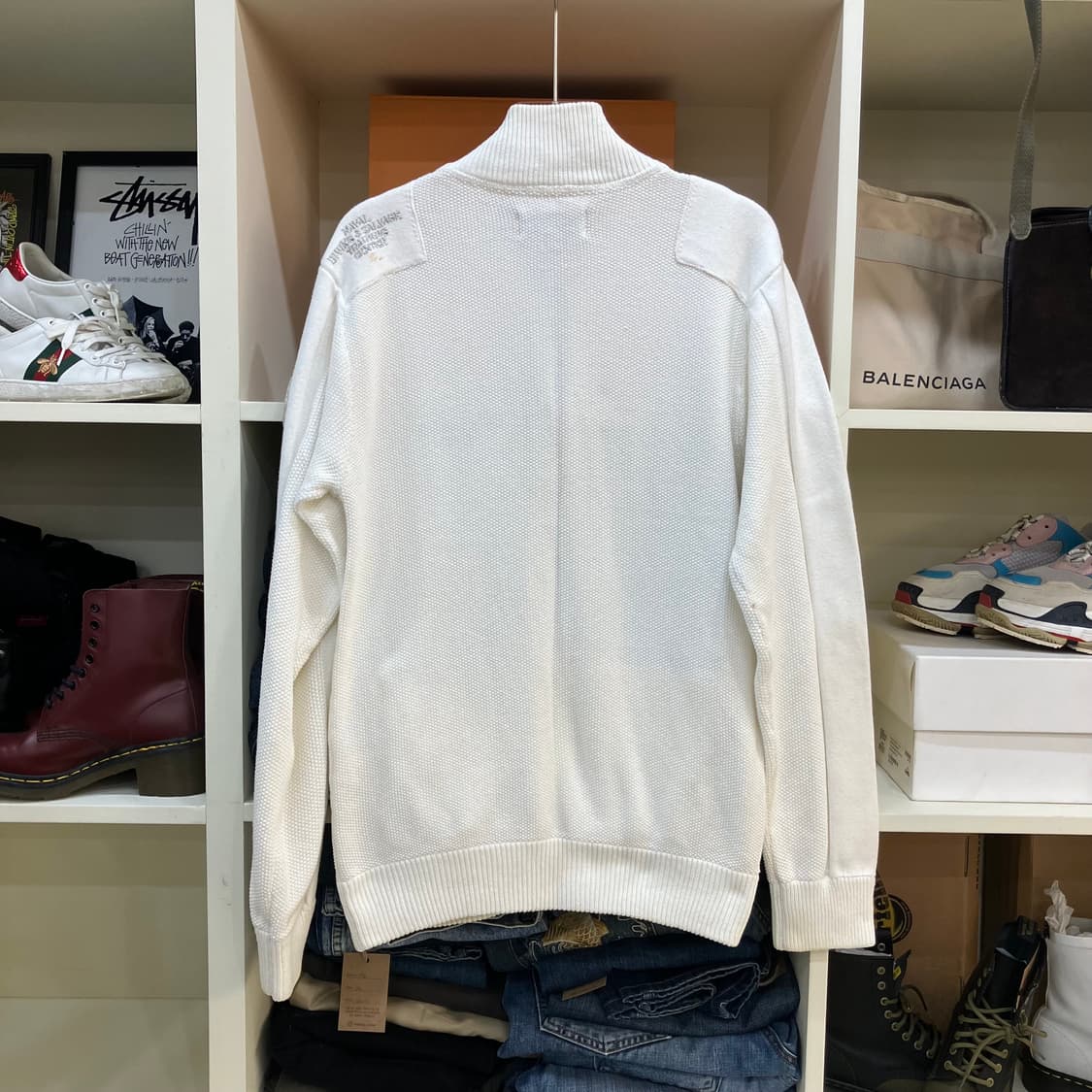 아비렉스 패치 니트 집업 가디건 XL 상품이미지3