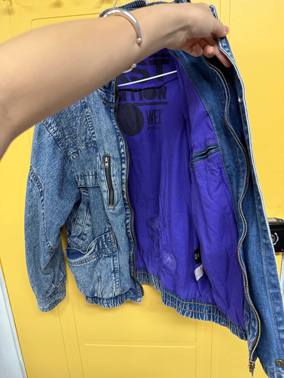 Usa denim bomber jacket 상품이미지6