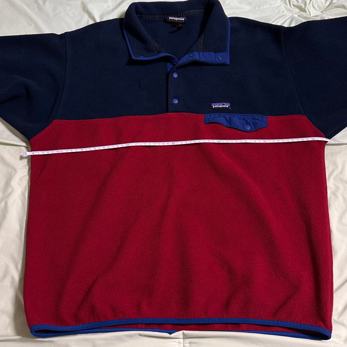 10s 파타고니아 신칠라 스냅티 네이비 레드 XL 상품이미지4
