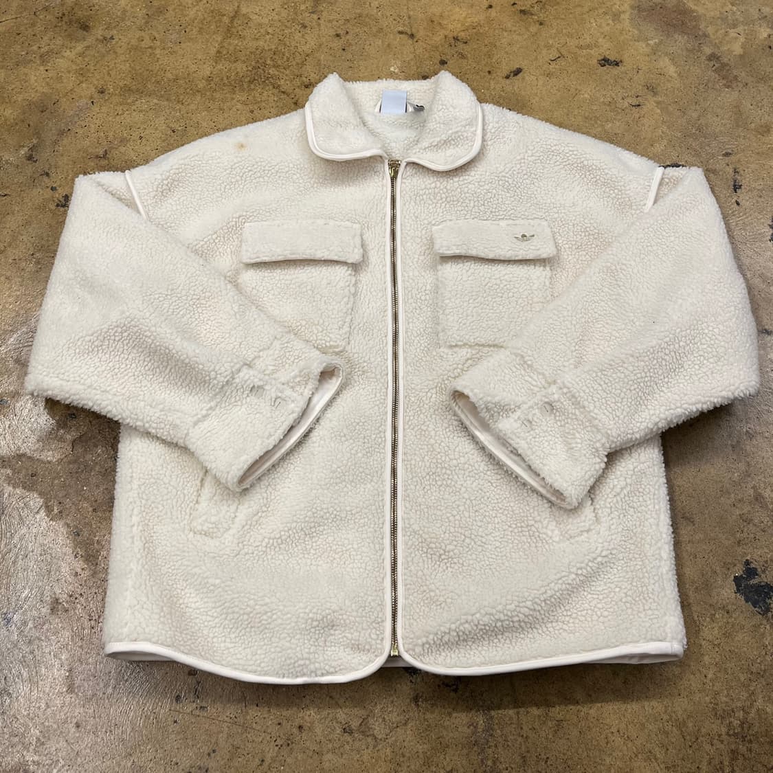 아디다스 투포켓 양털 카라 뽀글이 집업  상품이미지2