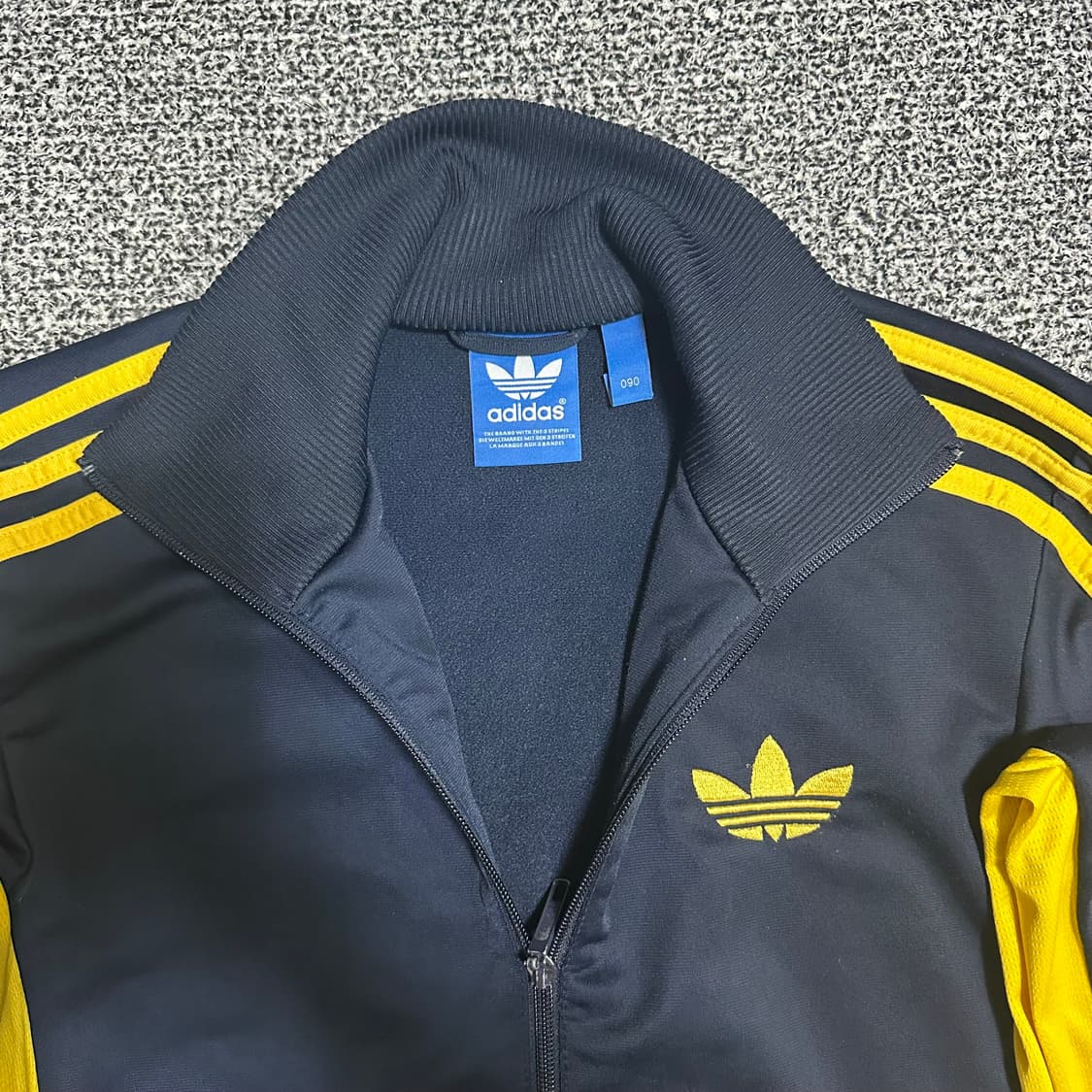 (90) 아디다스 네이비/옐로우 트랙탑 져지 상품이미지2