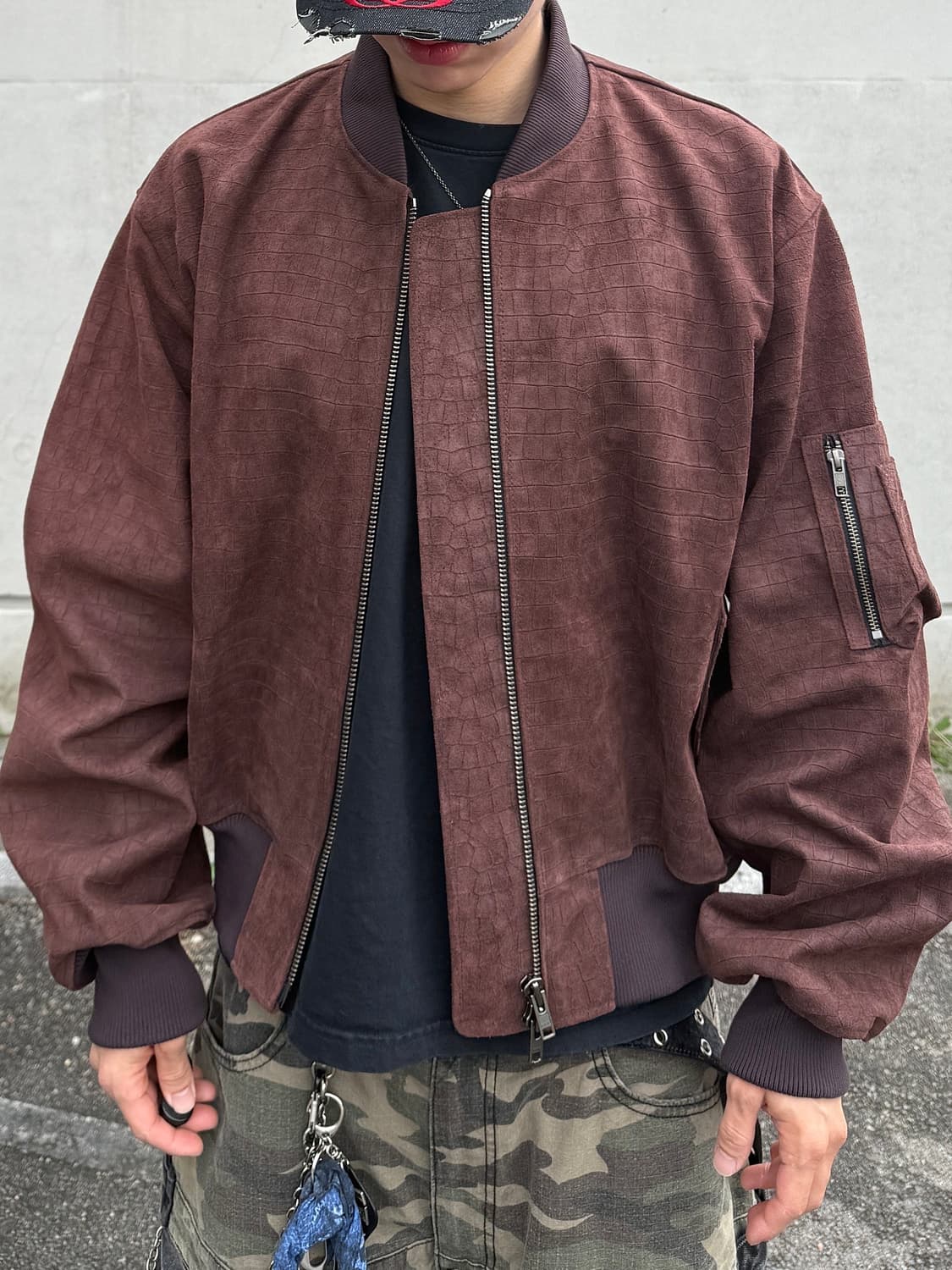 언더마이카 25SS RED ALLIGATOR SUEDE MA-1 1siz 상품이미지4