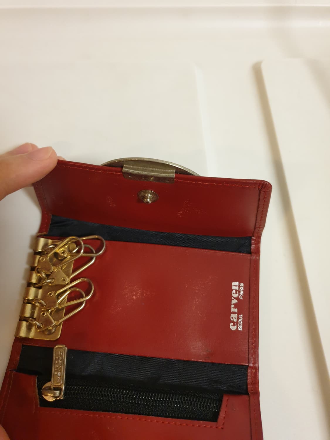 정품) 까르뱅 빈티지 키케이스 키홀더 키커버 상품이미지8