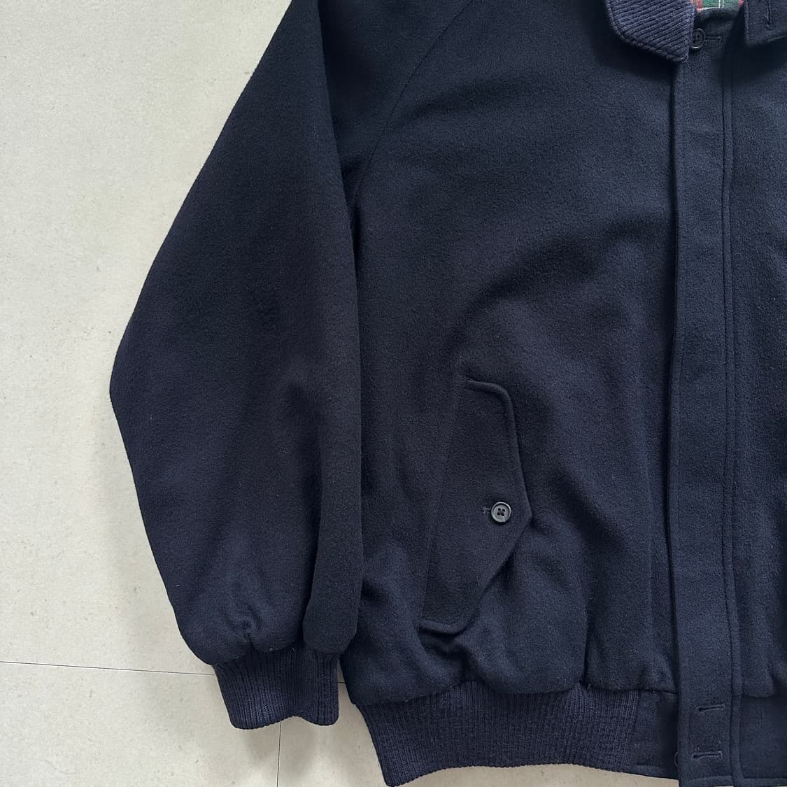 90s 브룩스브라더스 울 로덴 알파카 블루종 헤링턴 자켓 42R 상품이미지4