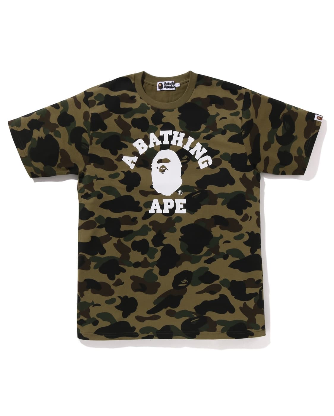 베이프 컬리지 1st 카모 그린 반팔티셔츠 2XL 상품이미지1