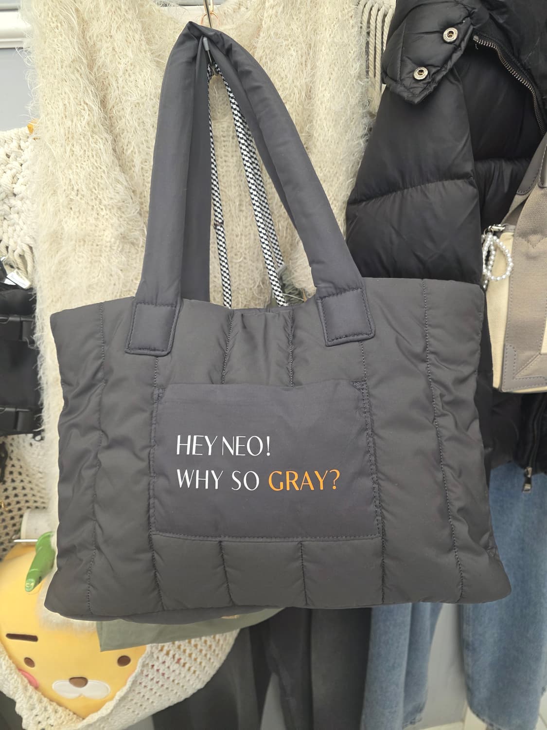 메종키츠네 x 라네즈 패딩백 그레이 상품이미지3