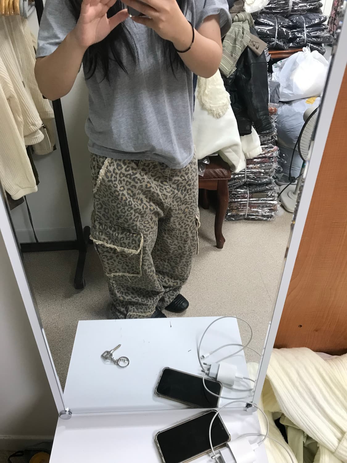 레오파드 팬츠 Lsize 상품이미지1