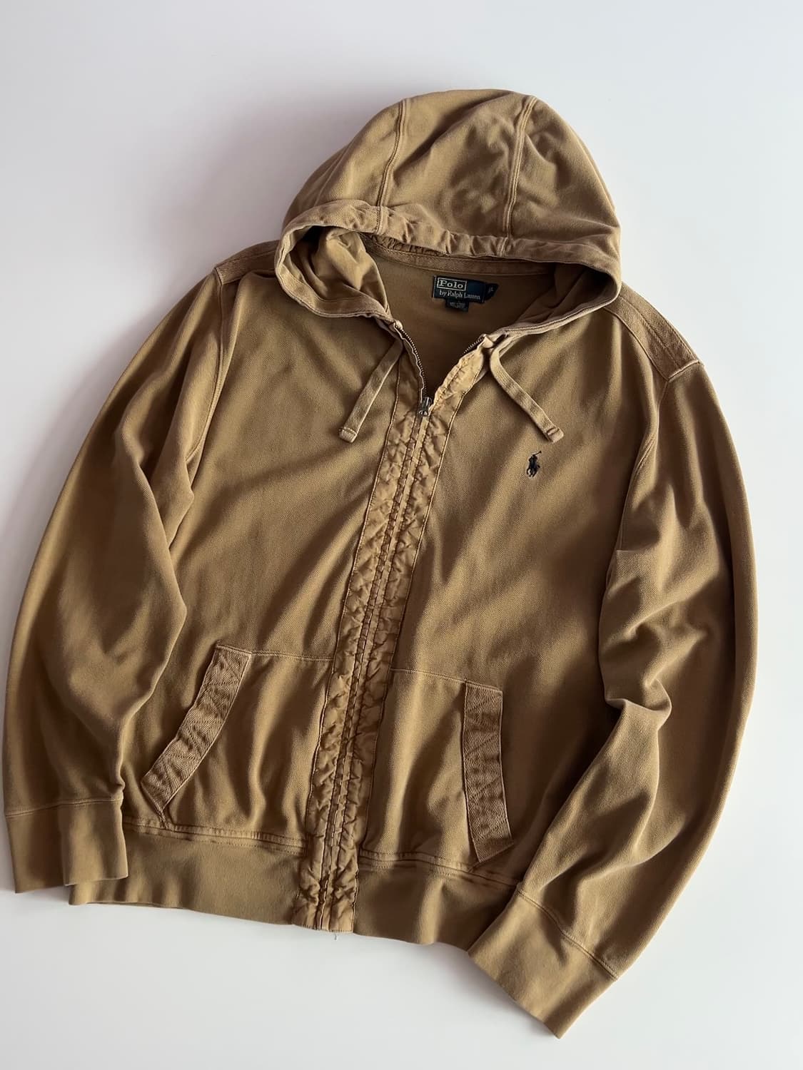 폴로 랄프로렌 베이지 후드집업 XXL 상품이미지2