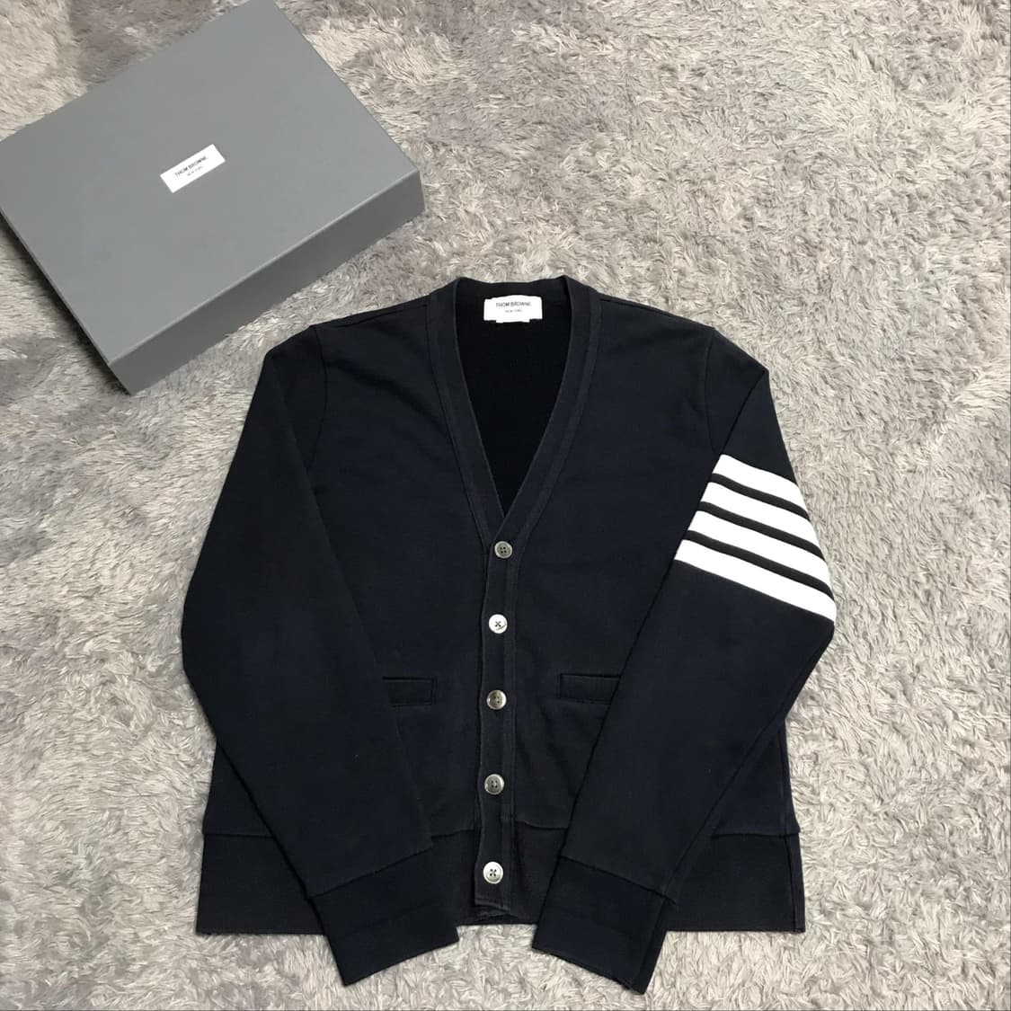 {클로젯}[2][22ss]톰브라운 코튼 사선완장 가디건 상품이미지1