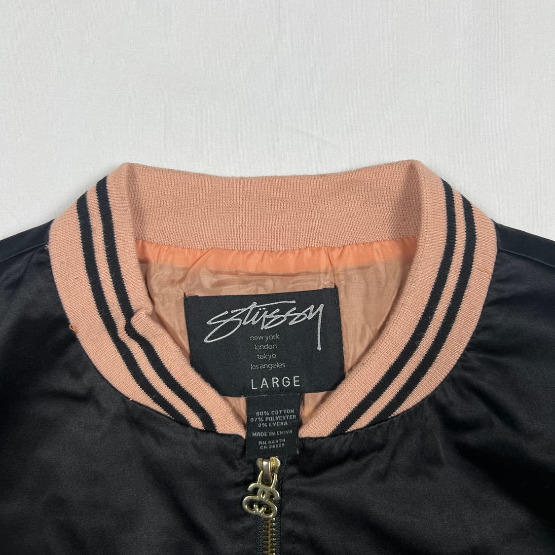 스투시 stussy 우먼스 빅로고 사틴 자켓 상품이미지7