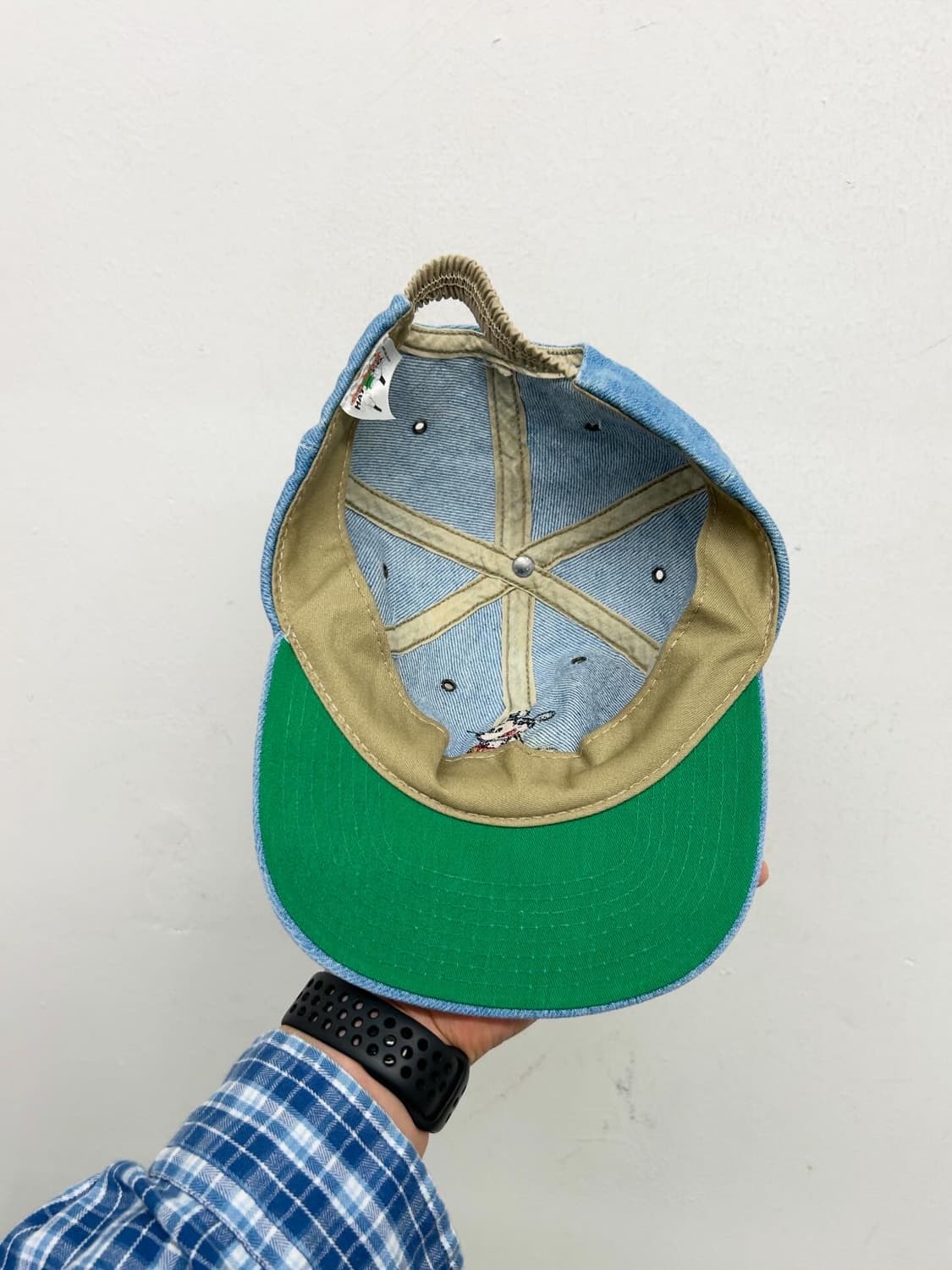 90s USA 디즈니 미키마우스 데님 캡 상품이미지4