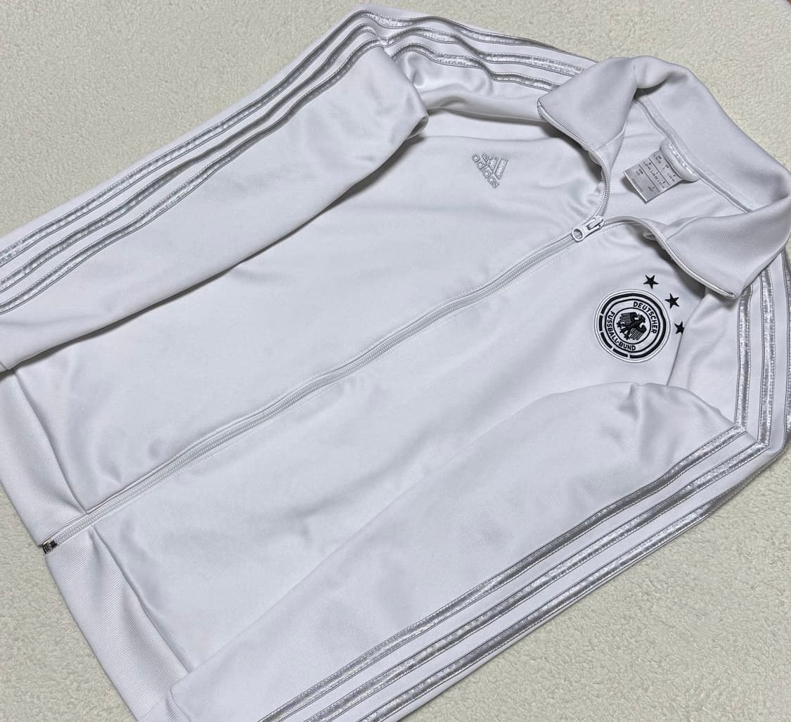 아디다스 화이트 실버 흰실 독일 져지 상품이미지3