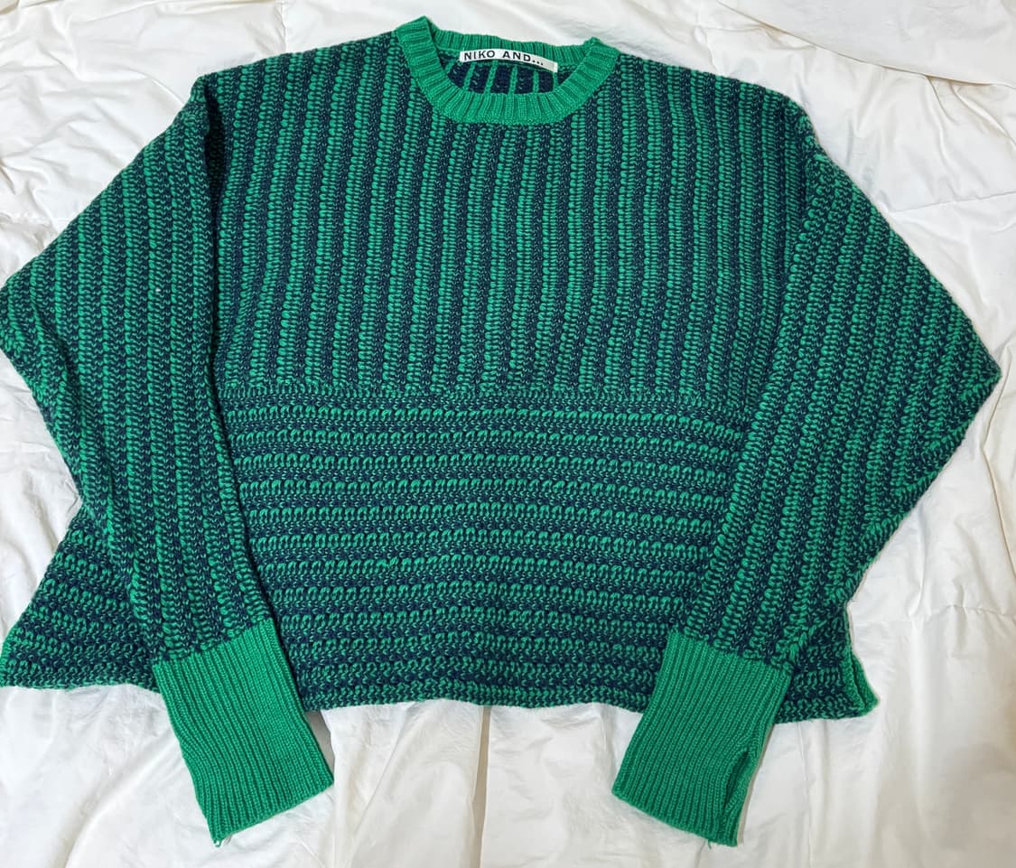 니코앤드 울혼방 오버핏니트 상품이미지1