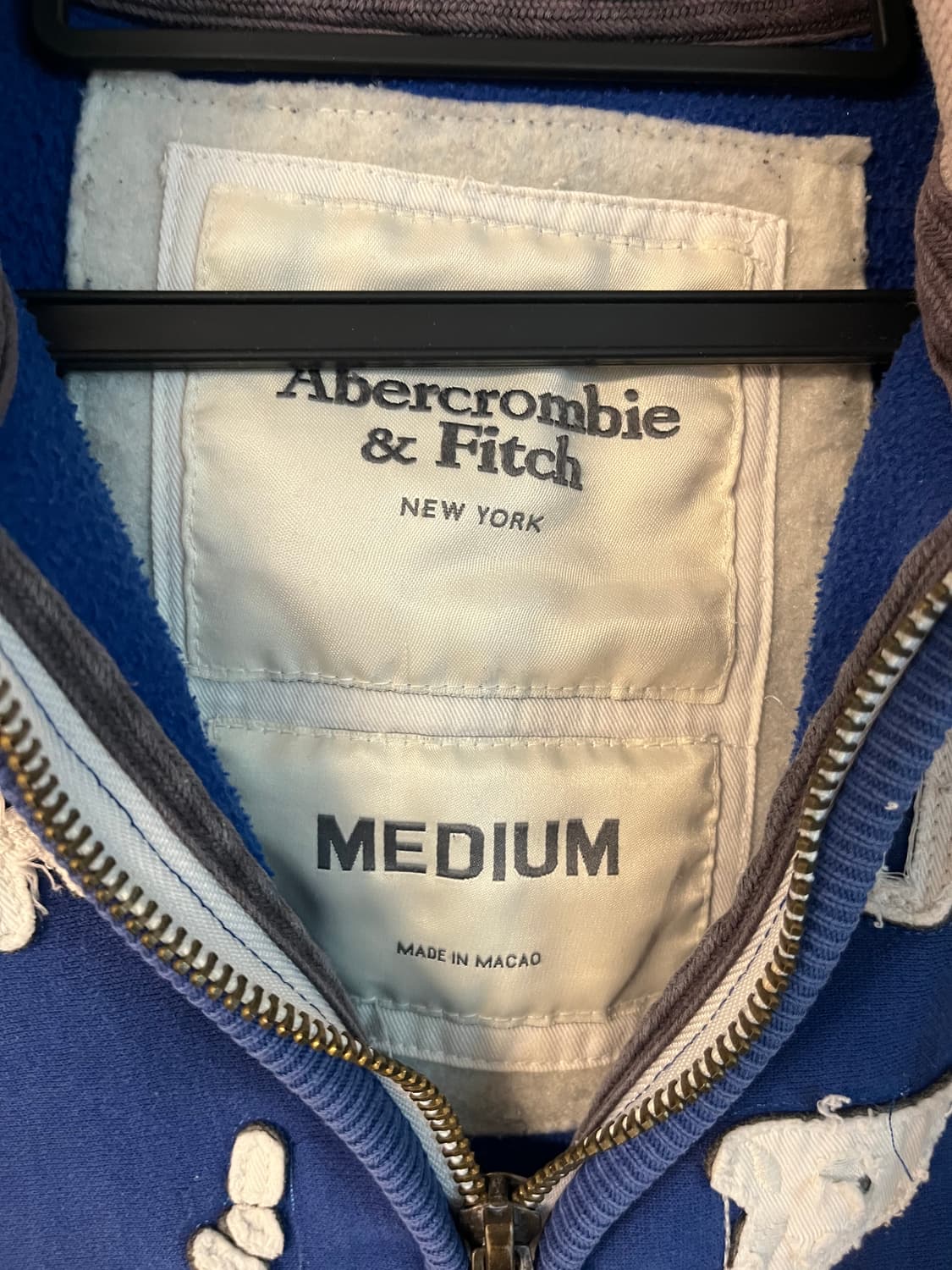 아베크롬비 블루 빈티지 후드집업 [M] 상품이미지5