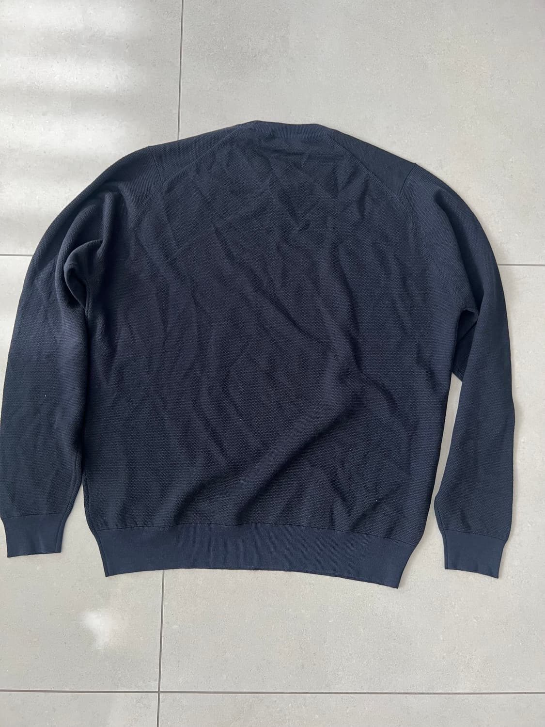 존스메들리 메리노울 텍스처 니트 네이비 L 상품이미지6