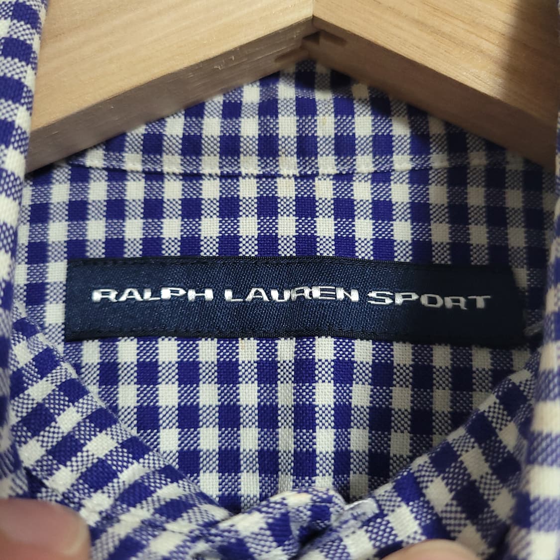 (L) POLO 폴로 랄프로렌 스포츠 여성 깅엄 체크 셔츠 남방 상품이미지3