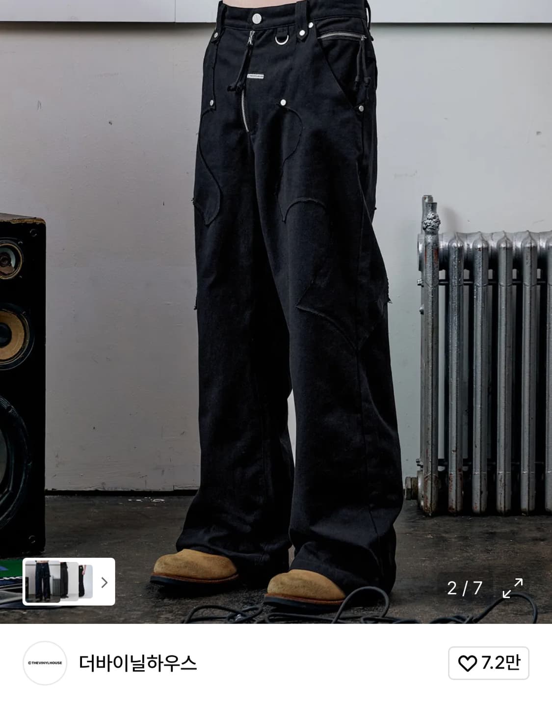 더바이닐하우스 WESTERN BOOTS CUT PANTS BLACK 상품이미지2