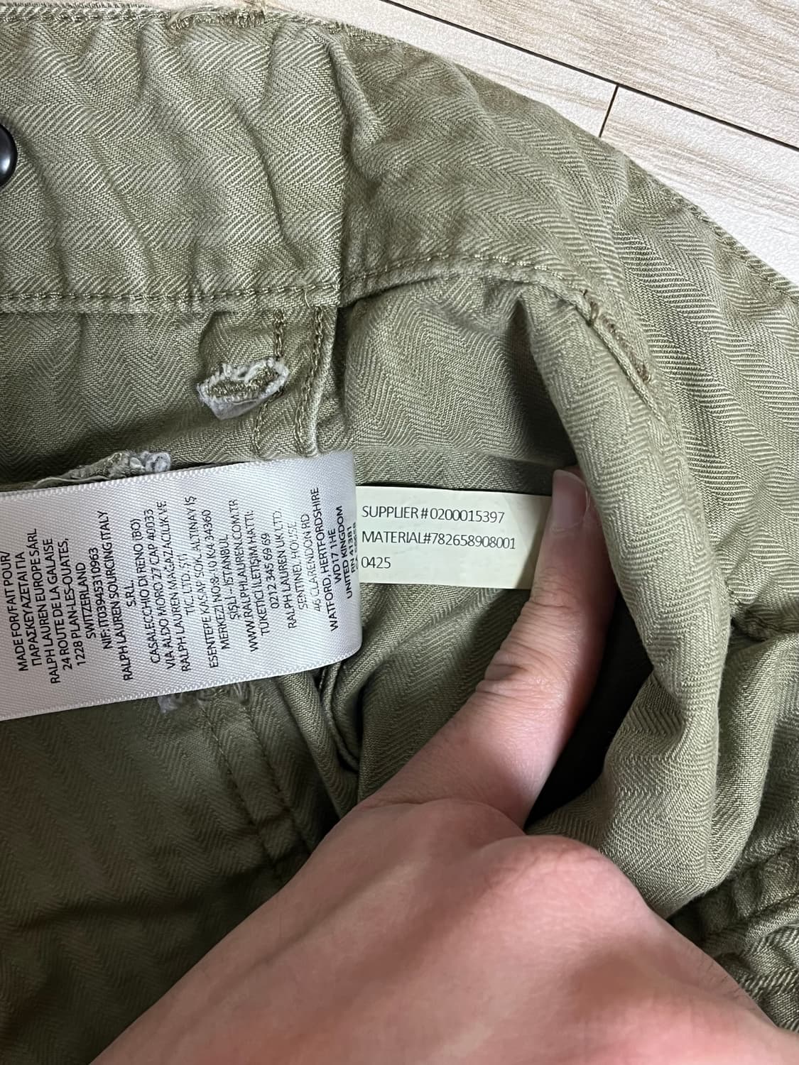 rrl더블알엘 헤링본 퍼티그팬츠 29/30 사이즈 상품이미지6