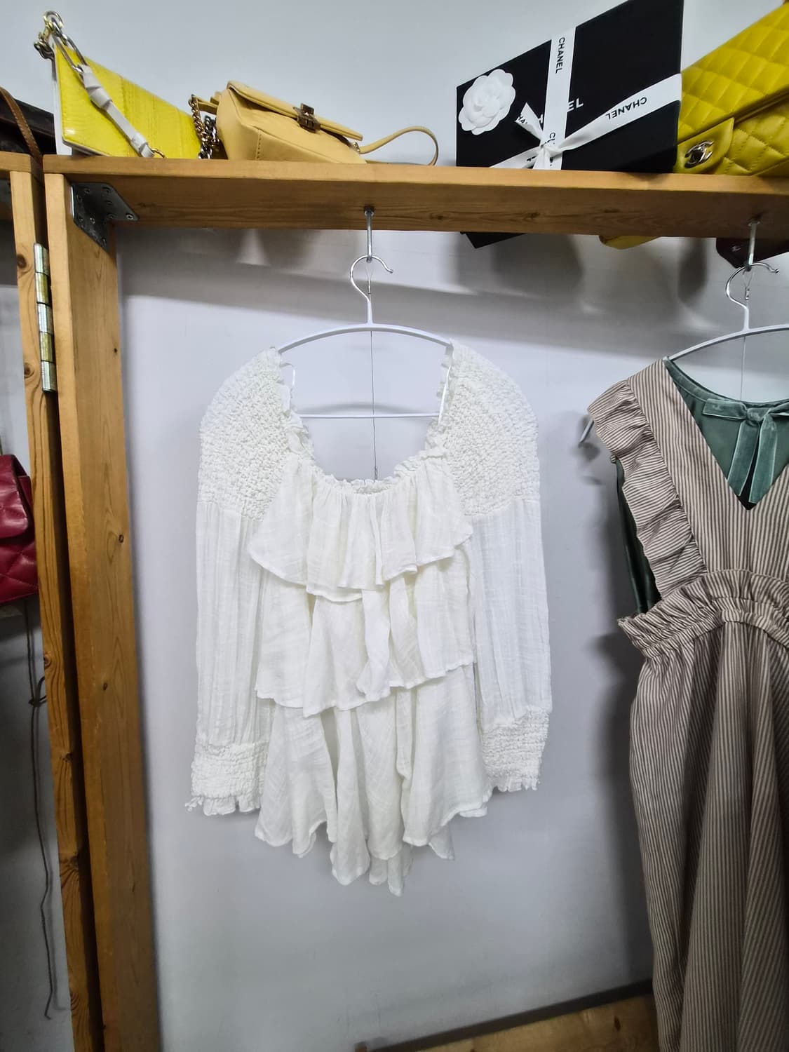 랩 프릴 점프수트.자라 에스닉 프릴 블라우스 상품이미지6