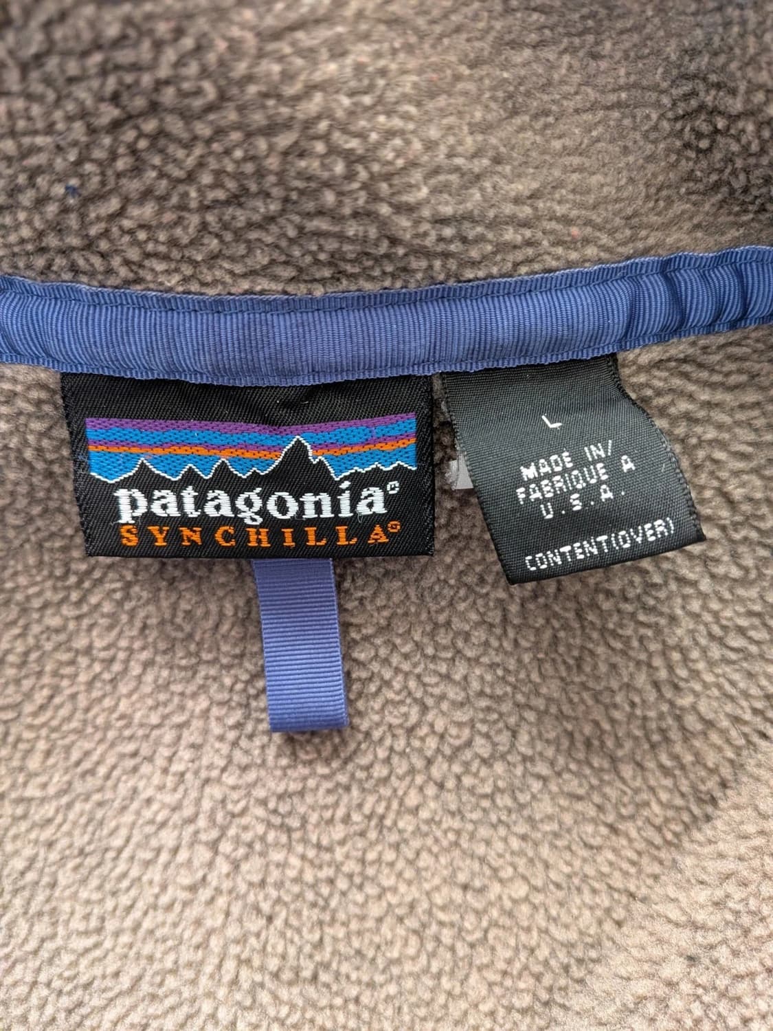 90s 파타고니아 신칠라 스냅-T 베이지 USA 상품이미지3