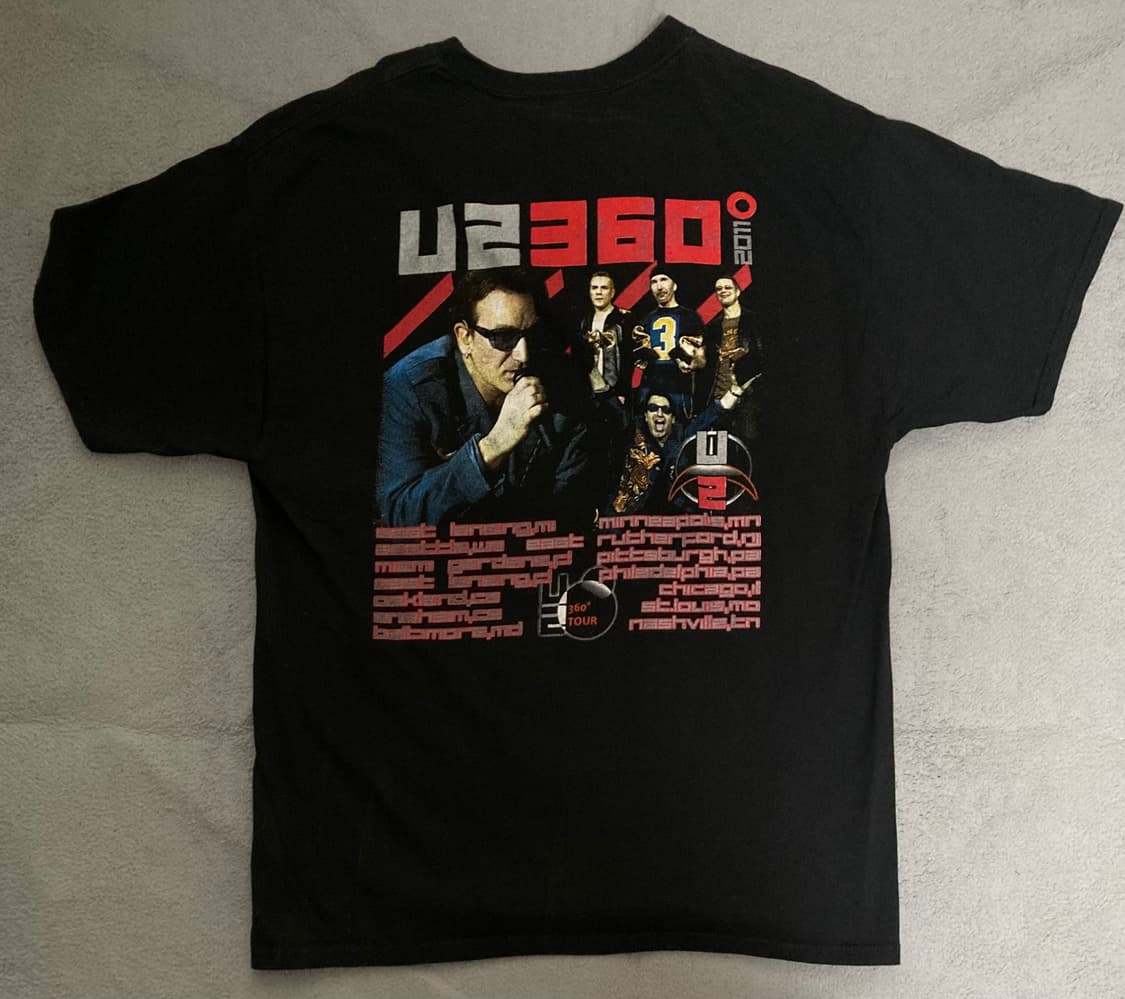 [L] U2 '360°' North American Tour Tee 상품이미지4