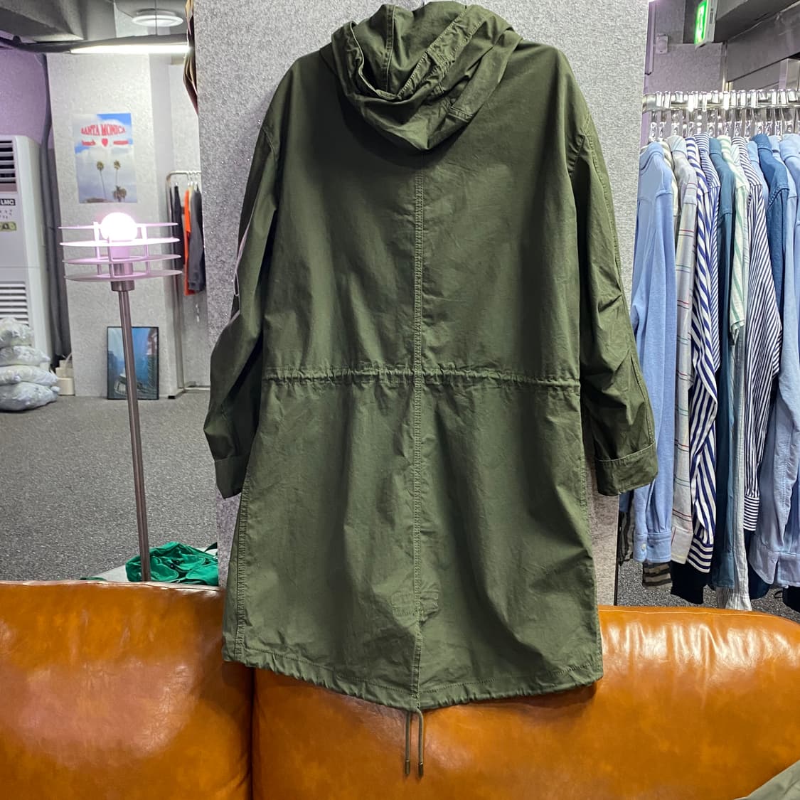 자라 후디드 카키 피쉬테일 자켓 B4332 상품이미지4