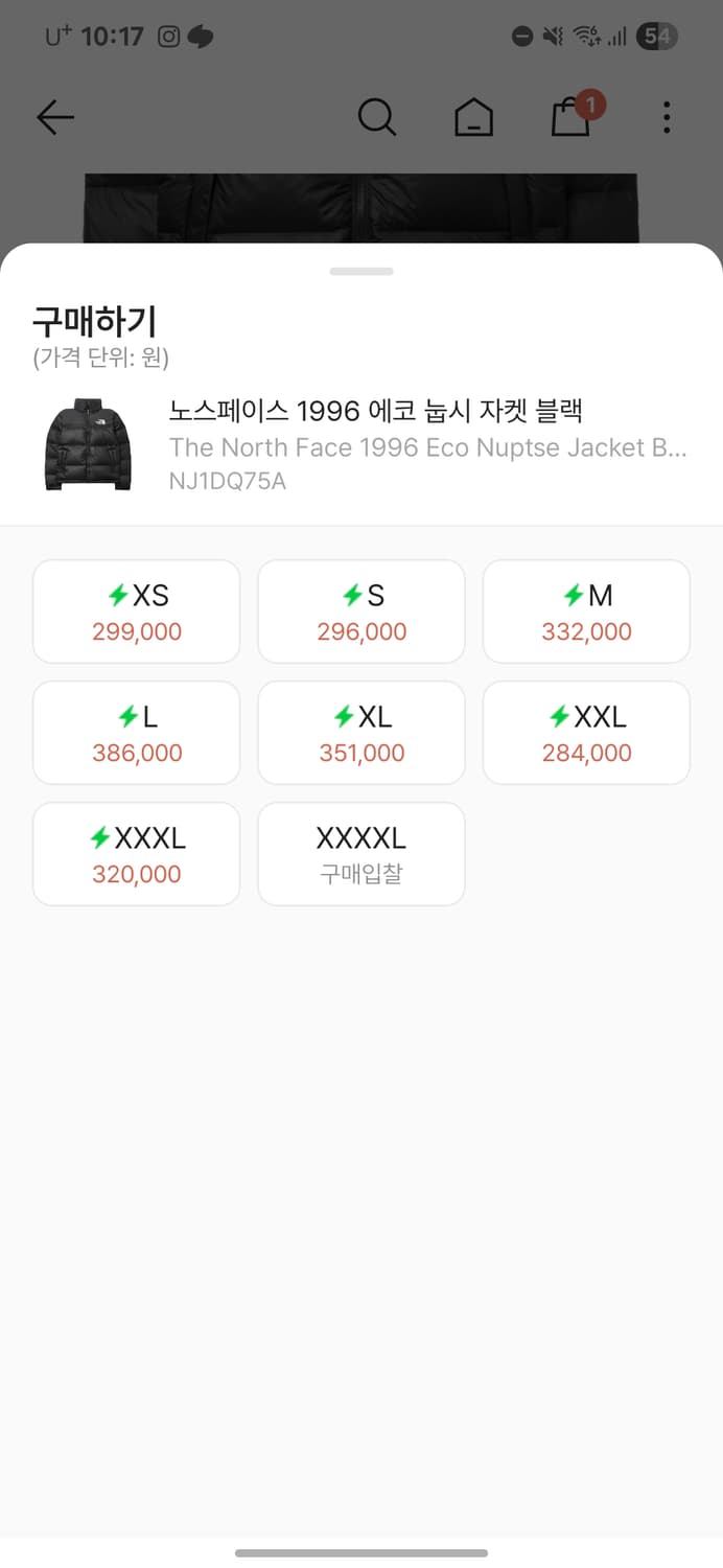 노스페이스 1996 에코 눕시 XL 상품이미지3