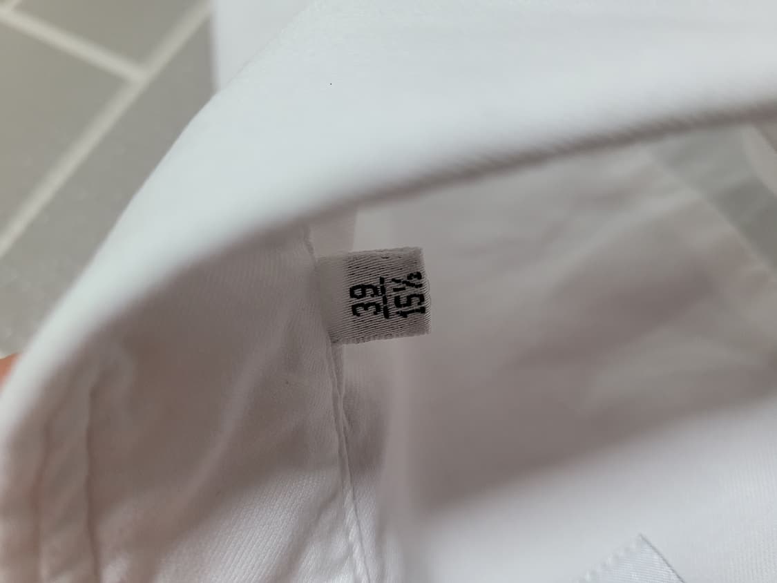1회착) 아르마니 컬렉션 화이트 셔츠 M 상품이미지5