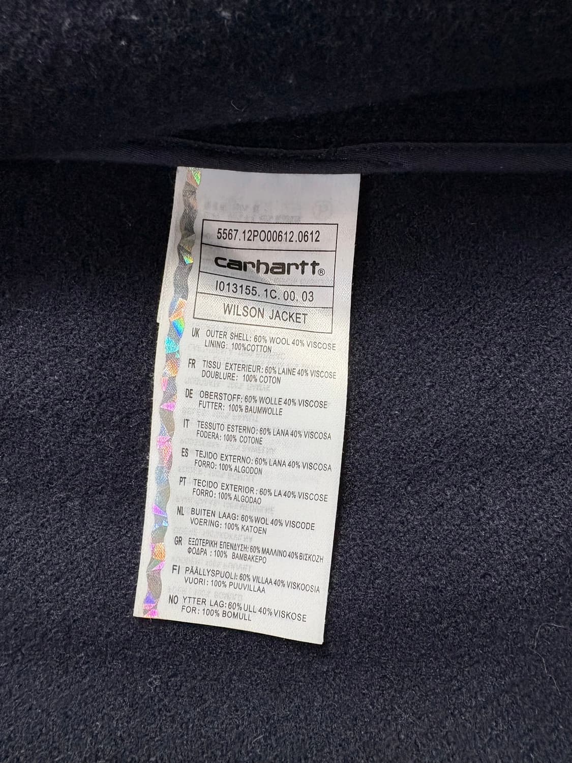 Carhartt Wip 칼하트 Wip 윌슨 코트 M 상품이미지5