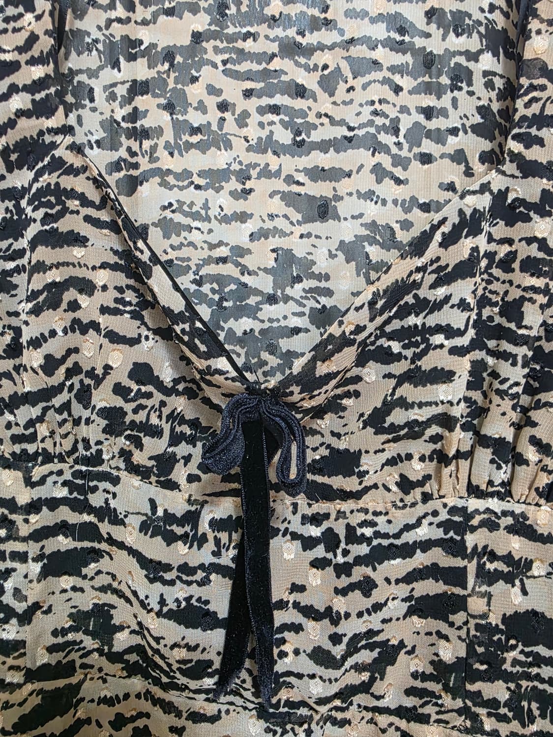 자라 애니멀 프린트 미니 드레스 원피스 S 상품이미지4