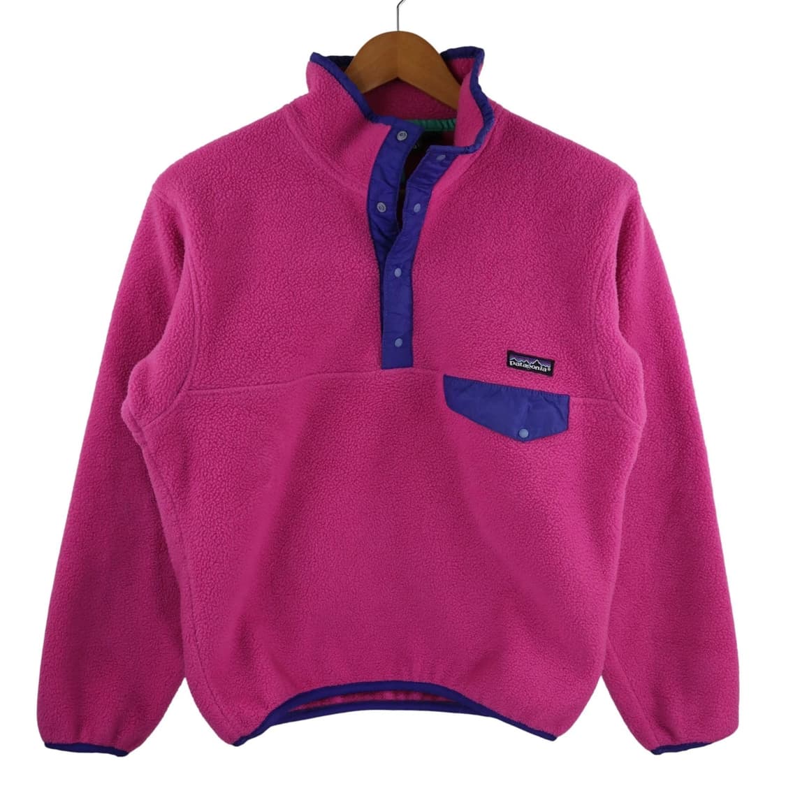 90s 파타고니아 신칠라 스냅-T 핑크/퍼플/민트 USA 상품이미지1