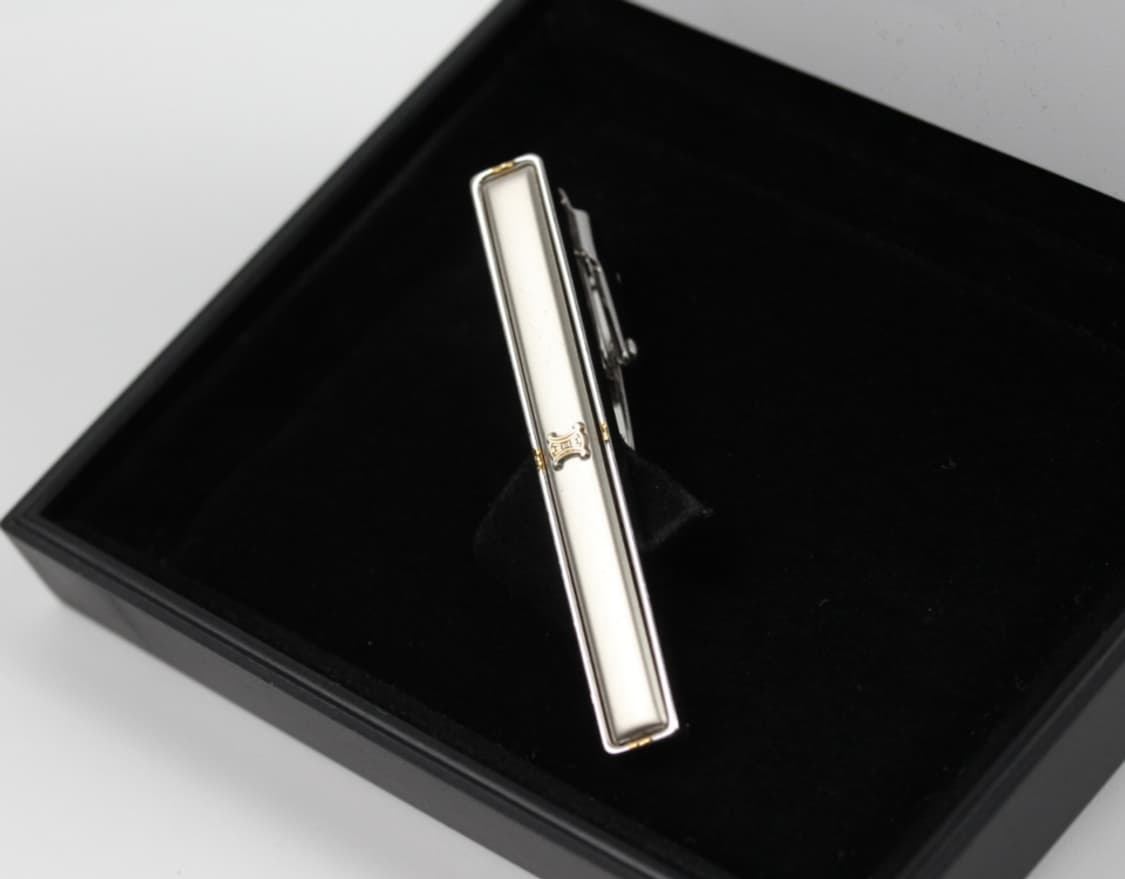 셀린느 A등급 5cm 실버925 명품 넥타이핀 빈티지 상품이미지1