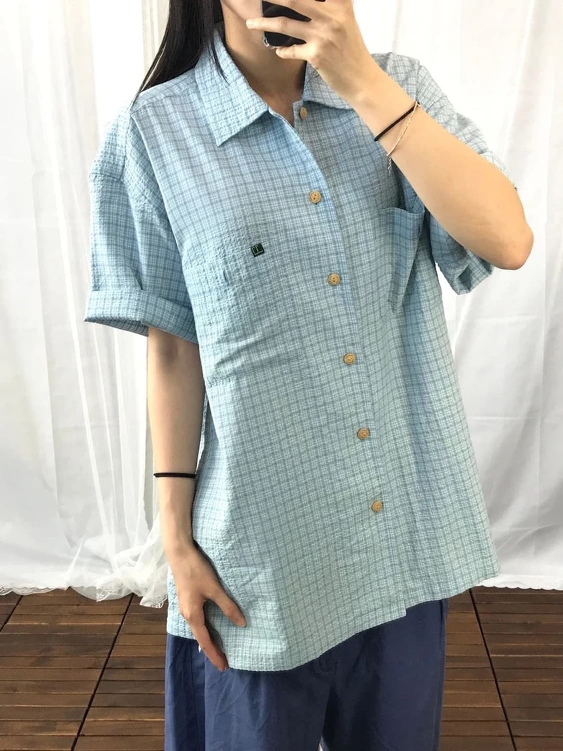 Montbell Bamboo Check S/S Shirt 상품이미지2