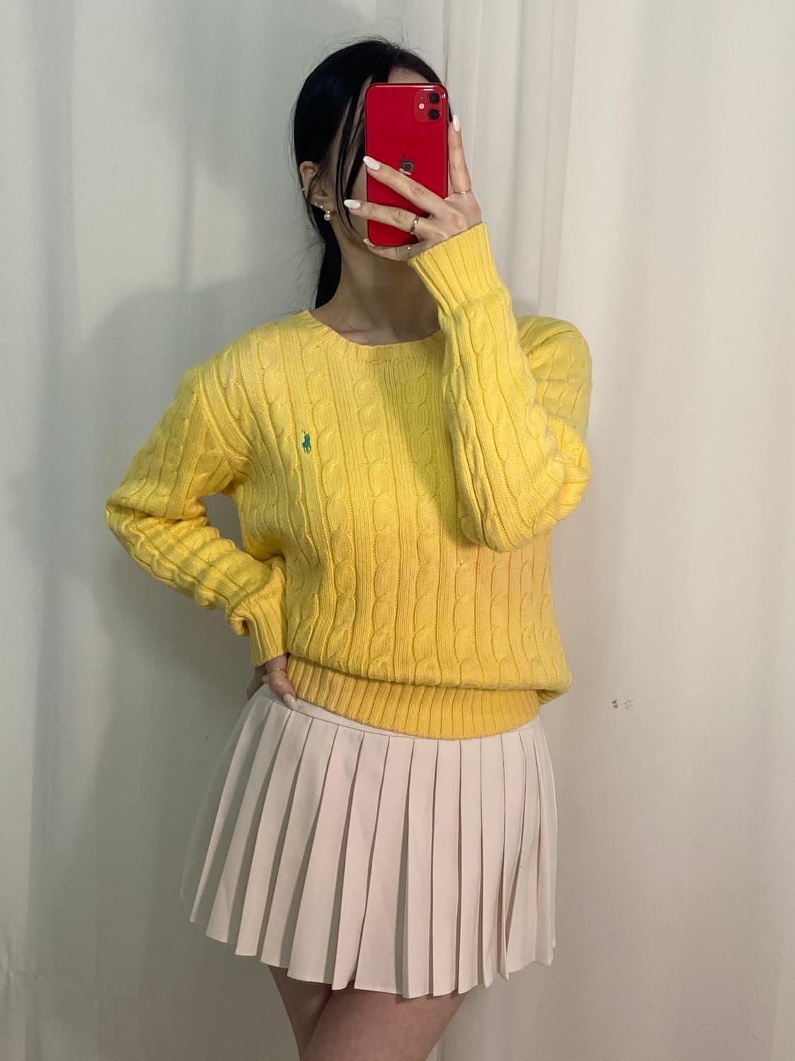 폴로 꽈배기 포니 니트
 상품이미지3