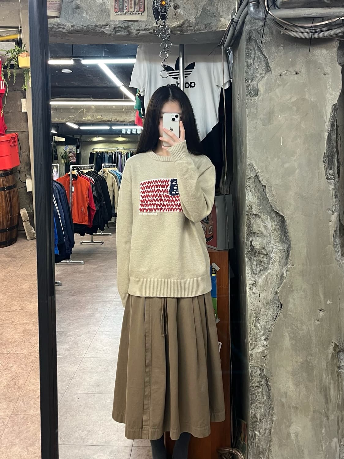 키르시 USA 그래픽 니트 베이지  #csz2873 상품이미지2