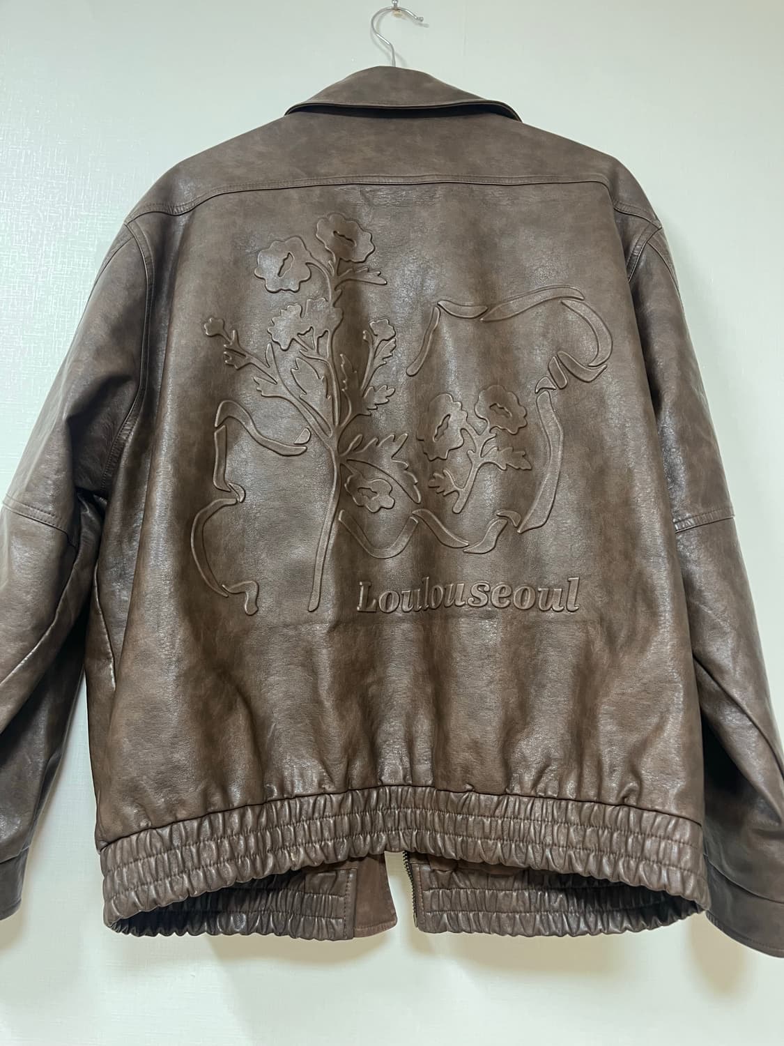 루루서울 City Blooming Leather Jacket brown 상품이미지4
