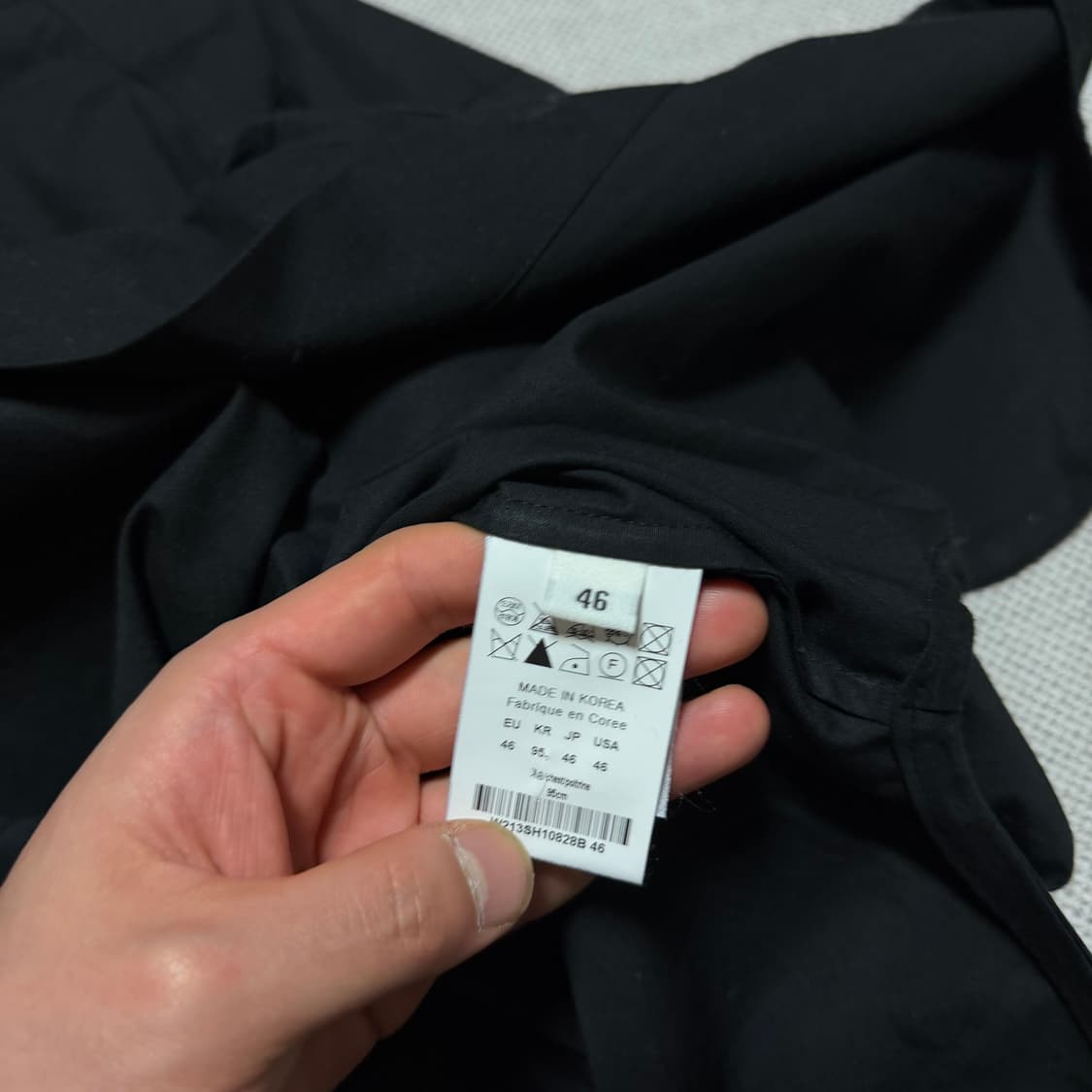 WOOYOUNGMI 우영미 파리 블랙 오버핏 셔츠 상품이미지4