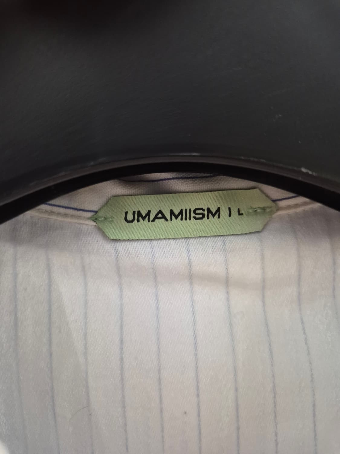 UMAMIISM 스트라이프 셔츠 화이트 L 상품이미지4