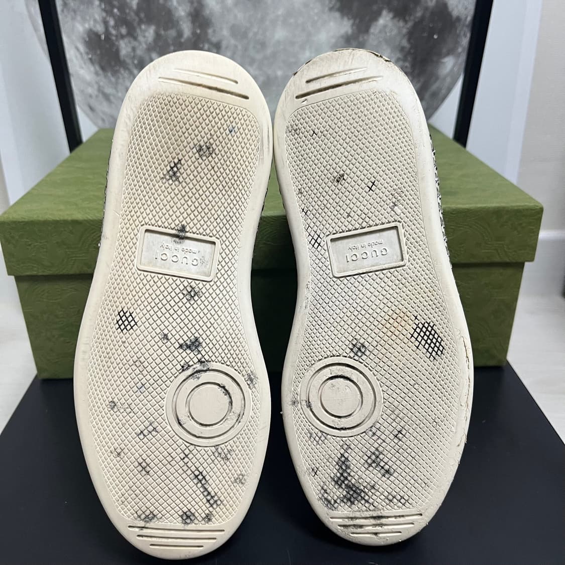 정품 34) 구찌 크리스탈 플랫폼 에이스 스니커즈 220~225 상품이미지5