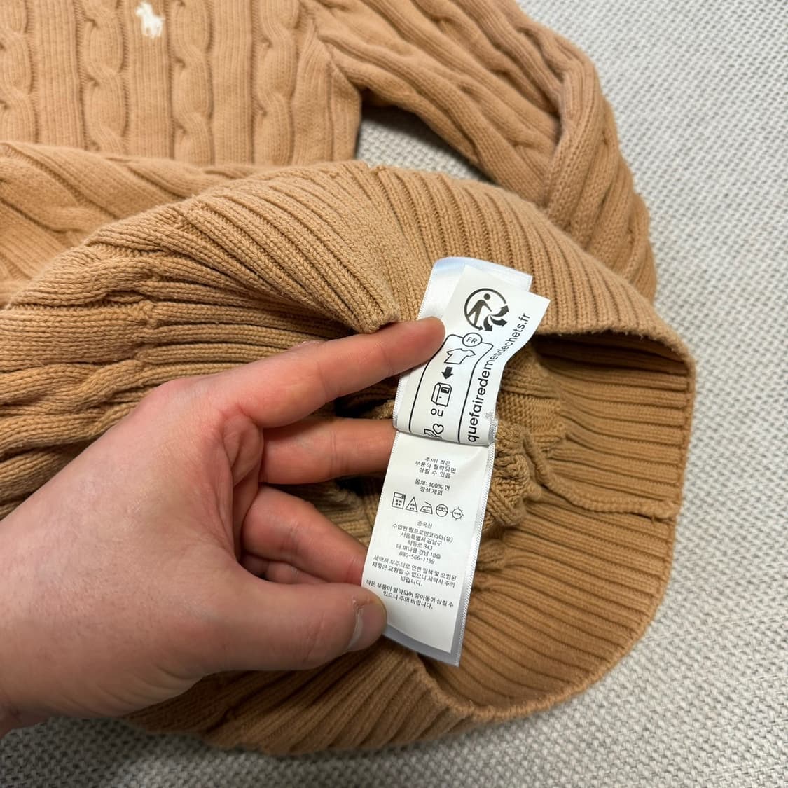 폴로 랄프로렌 라운드 케이블 니트 상품이미지3