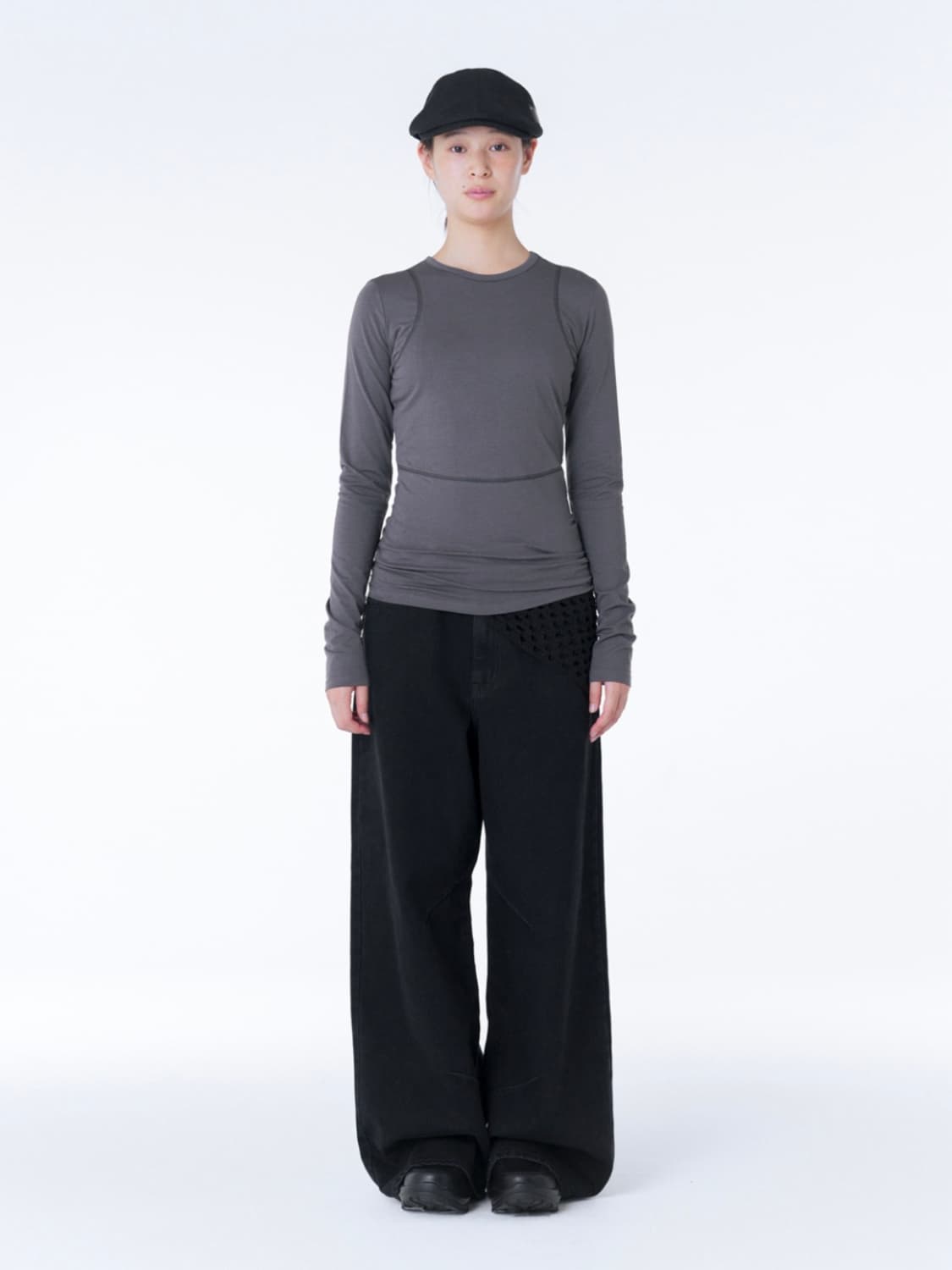 미세키서울 포켓 데님 와이드 팬츠 상품이미지3