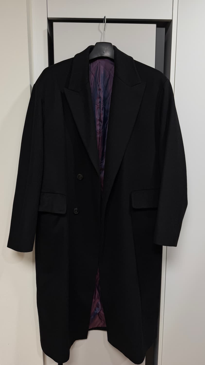 주앙옴므 피크드라펠 코트 블랙 상품이미지1