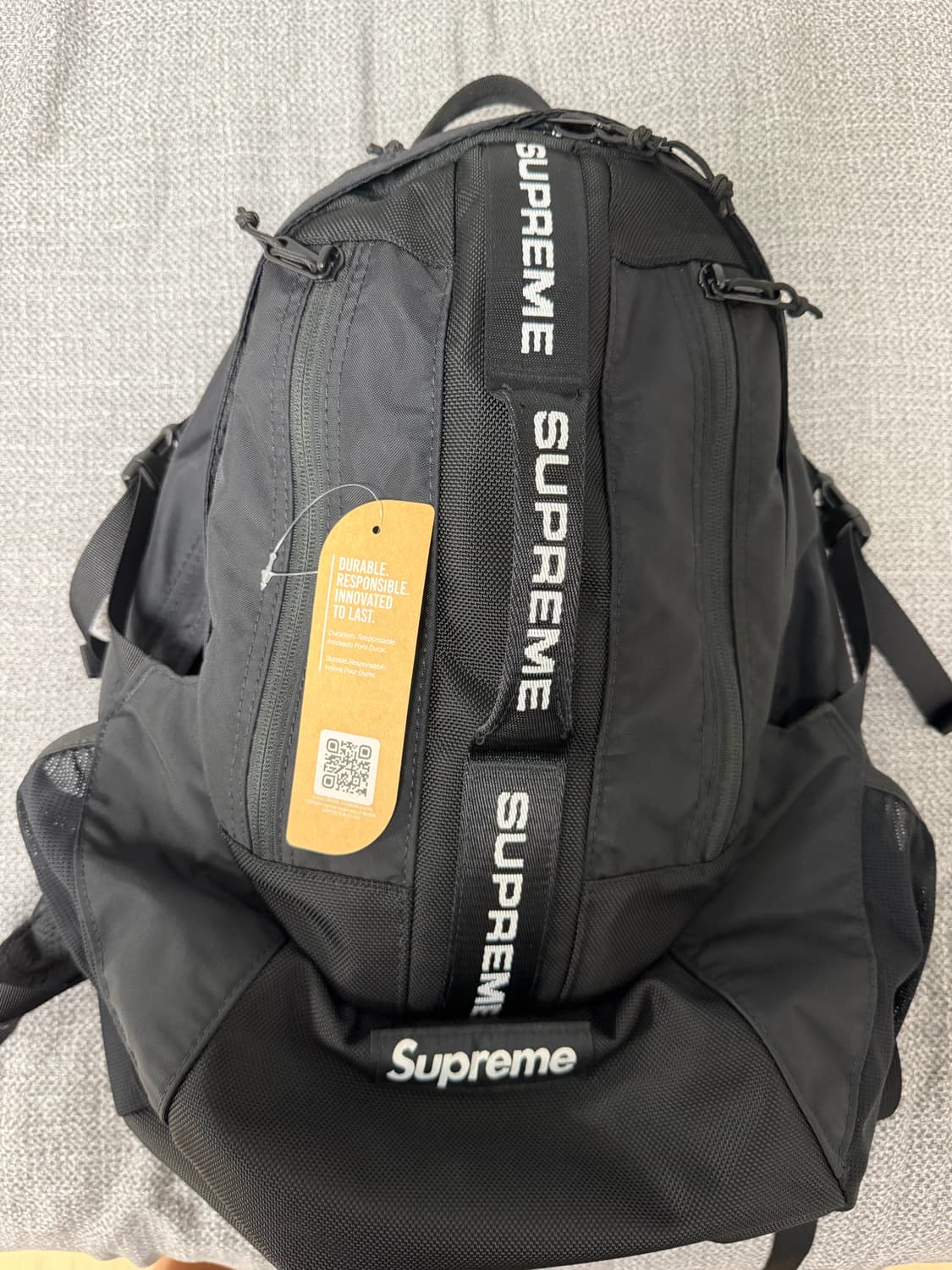 슈프림 백팩 블랙 22FW 상품이미지1