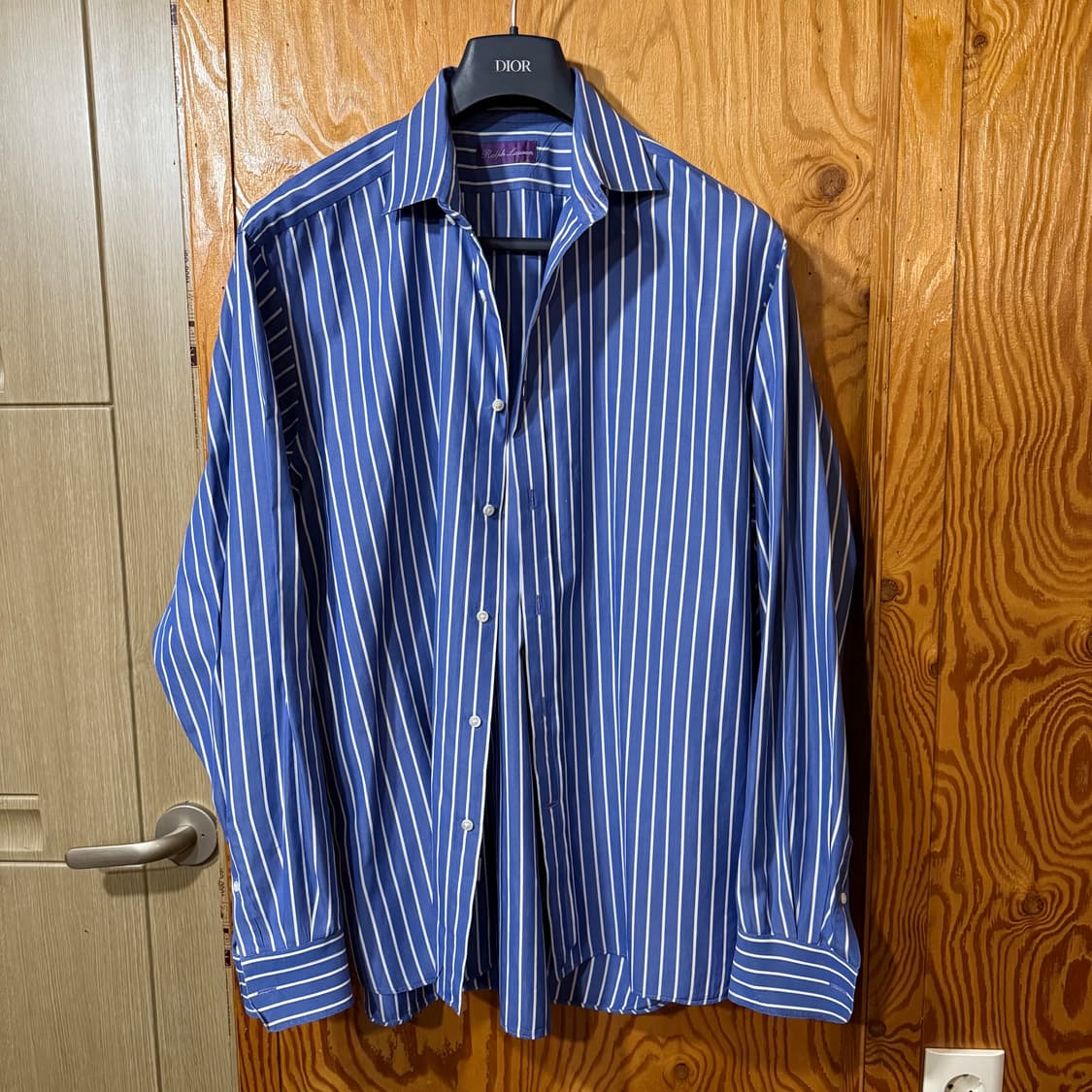 랄프로렌 퍼플라벨 스트라이프 드레스 셔츠 상품이미지1