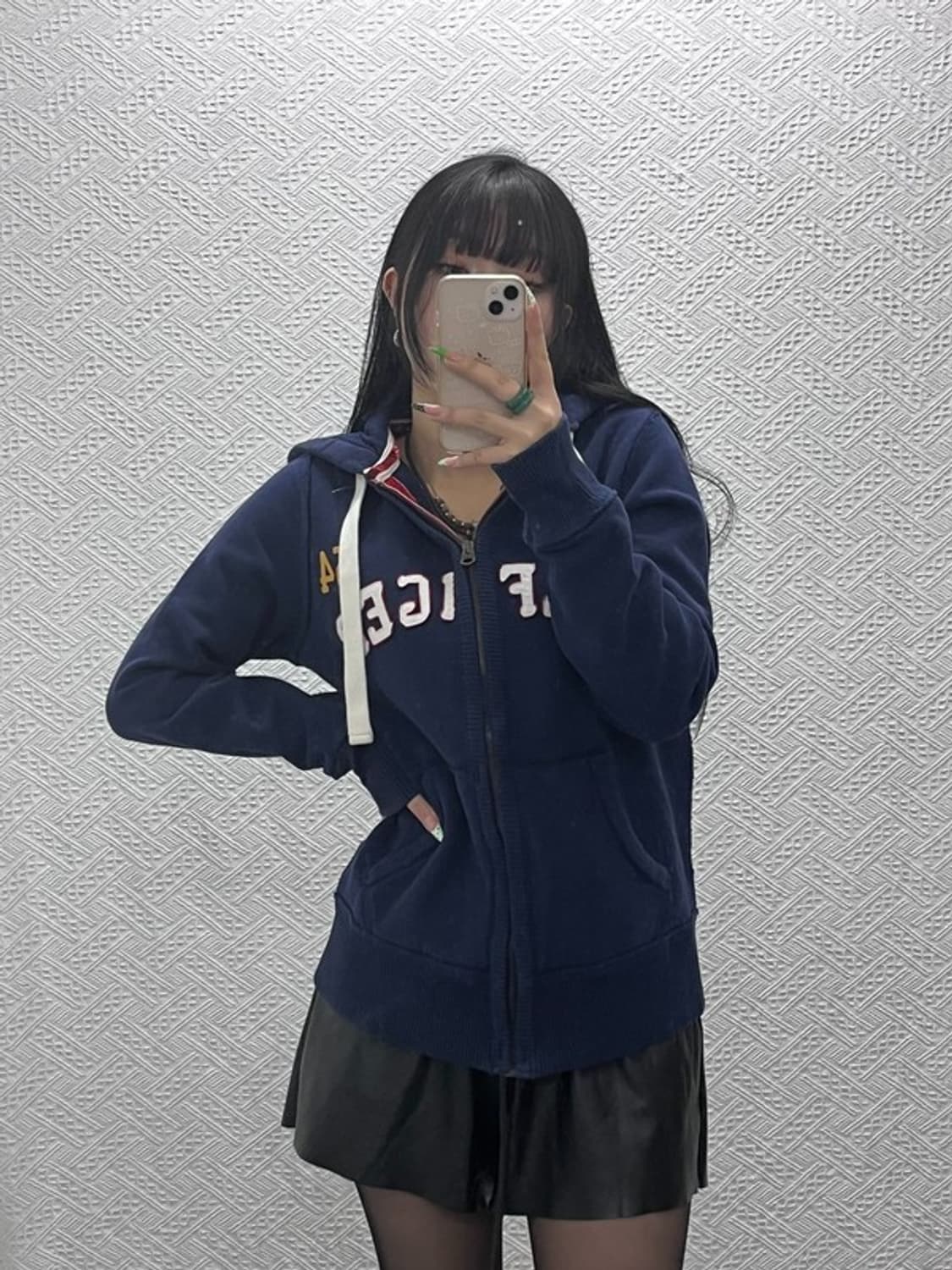 타미힐피거 레트로 빈티지 00's 아치로고 기모 후드집업 M C08981 상품이미지1