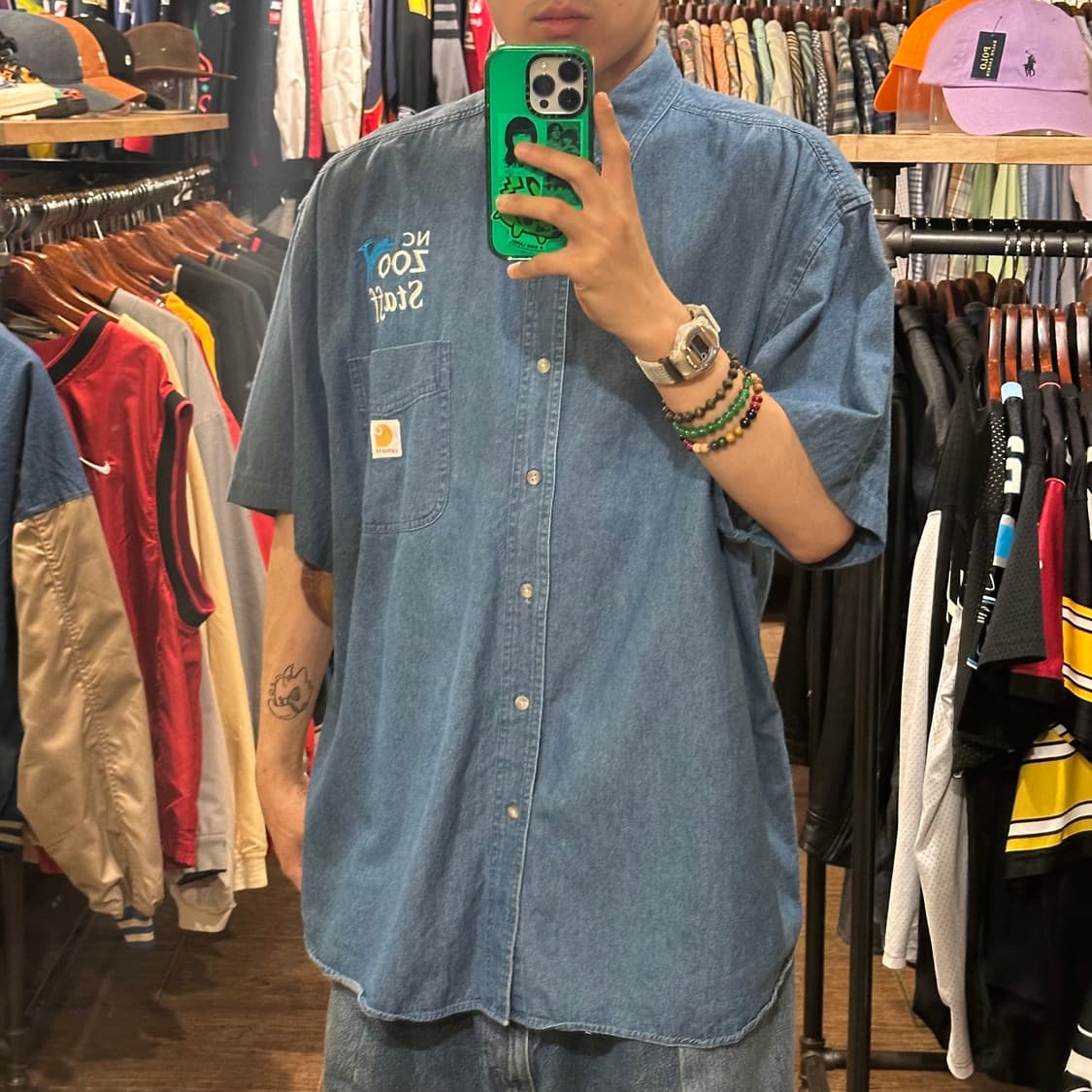 [HI] 칼하트 반팔 데님셔츠 상품이미지3